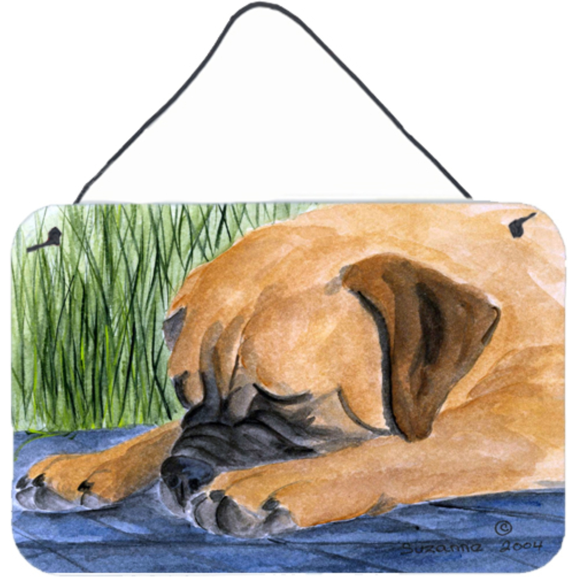&quotCaroline's Treasures Bullmastiff Indoor Aluminum Metal Wall or Door Hanging Prints, 8 x 12"", Multicolor"