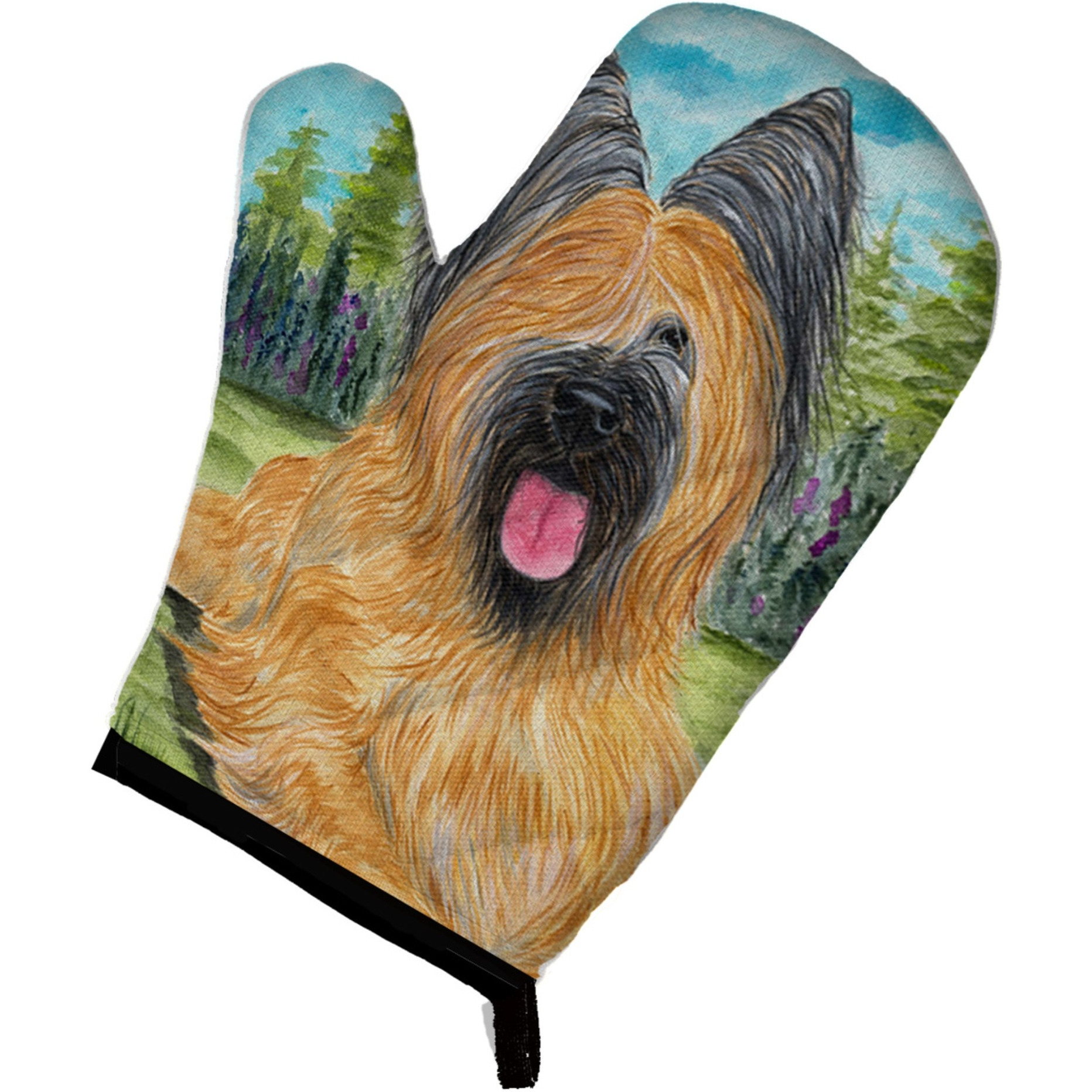 &quotCaroline's Treasures SS8035OVMT Briard Oven Mitt, 12"" by 8.5"", Multicolor"