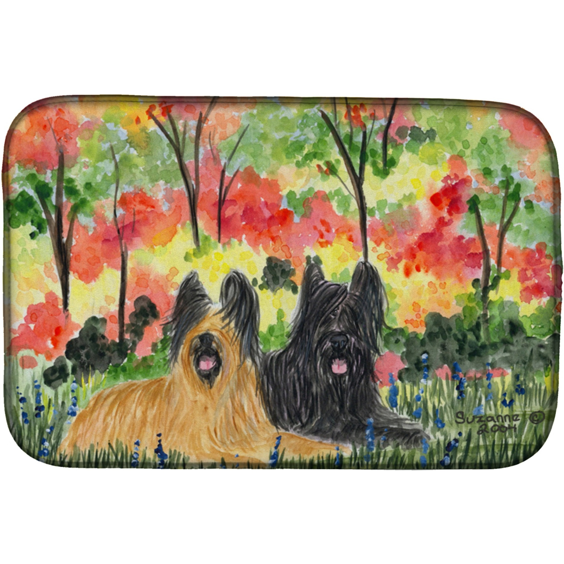 &quotCaroline's Treasures Briar Dish Drying Mat, 14 X 21, Multicolor"