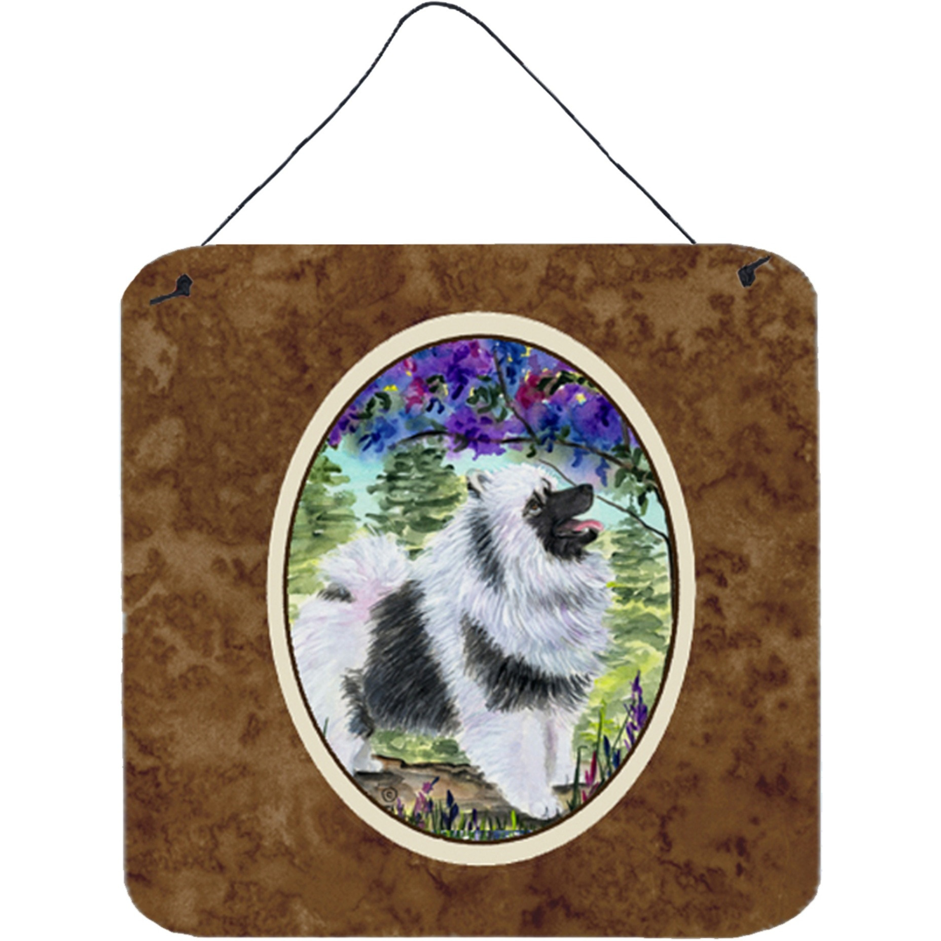 &quotCaroline's Treasures SS8063DS66 Keeshond Aluminum Metal Wall or Door Hanging Prints, 6 x 6"", Multicolor"