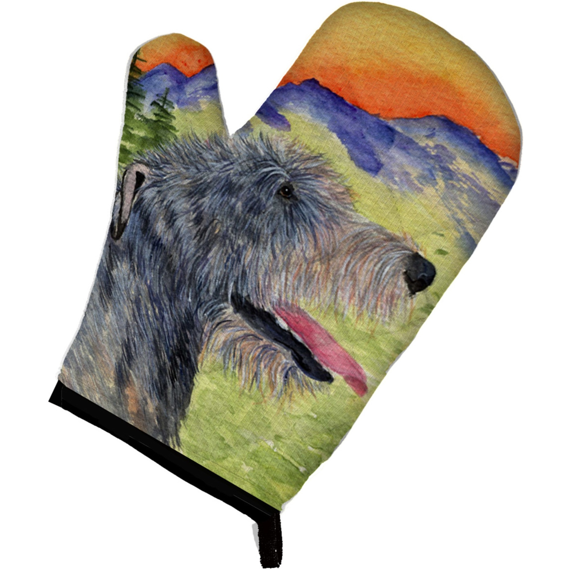 &quotCaroline's Treasures SS8209OVMT Irish Wolfhound Oven Mitt, 12"" by 8.5"", Multicolor"