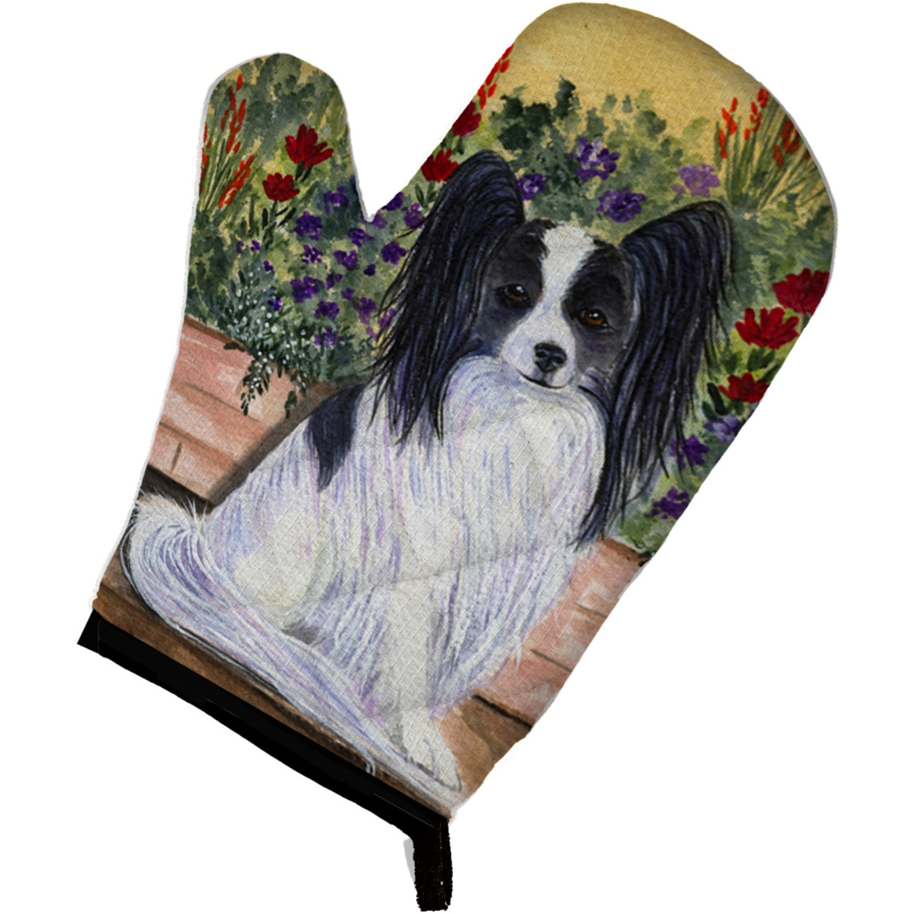 &quotCaroline's Treasures SS8210OVMT Papillon Oven Mitt, 12"" by 8.5"", Multicolor"