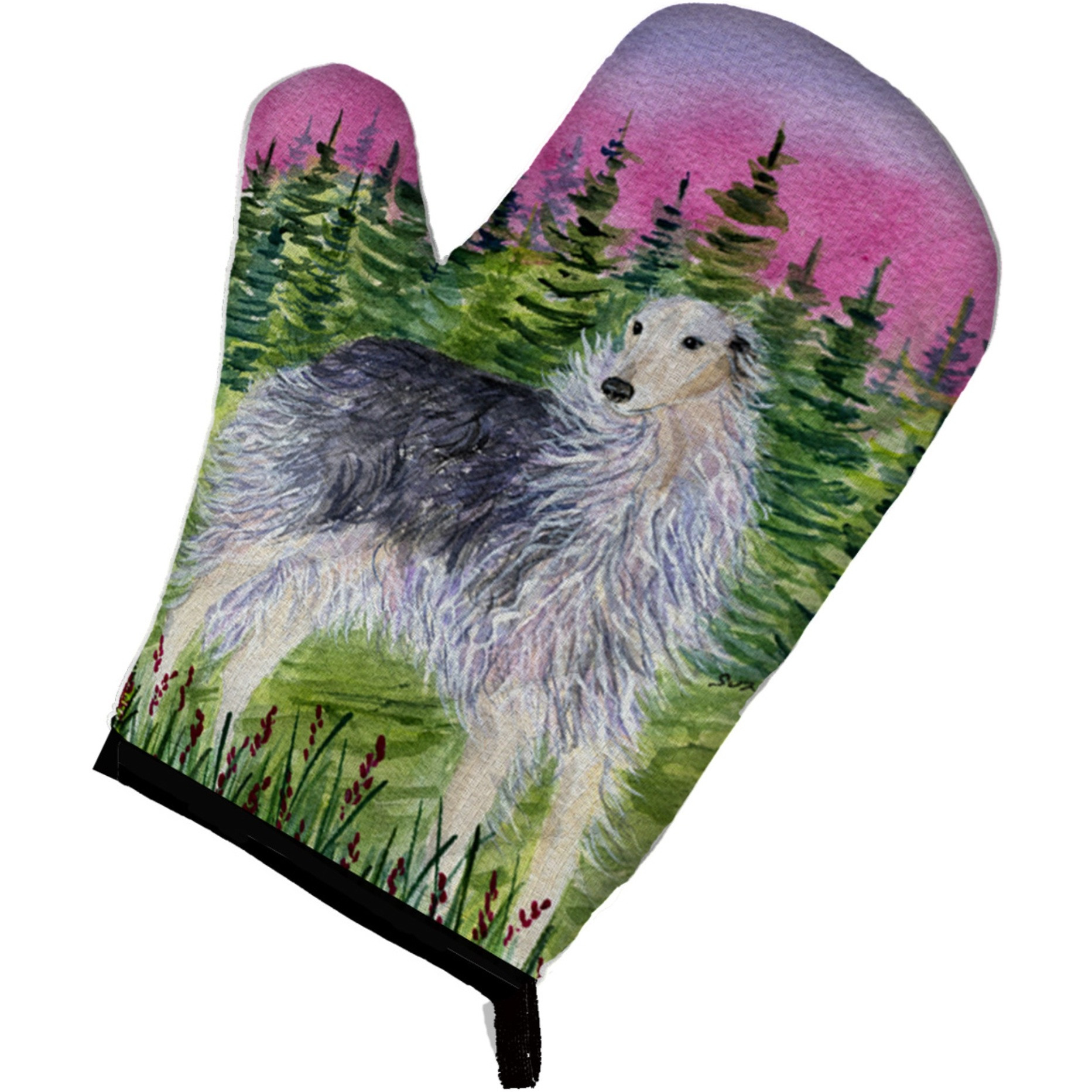 &quotCaroline's Treasures SS8227OVMT Borzoi Oven Mitt, 12"" by 8.5"", Multicolor"