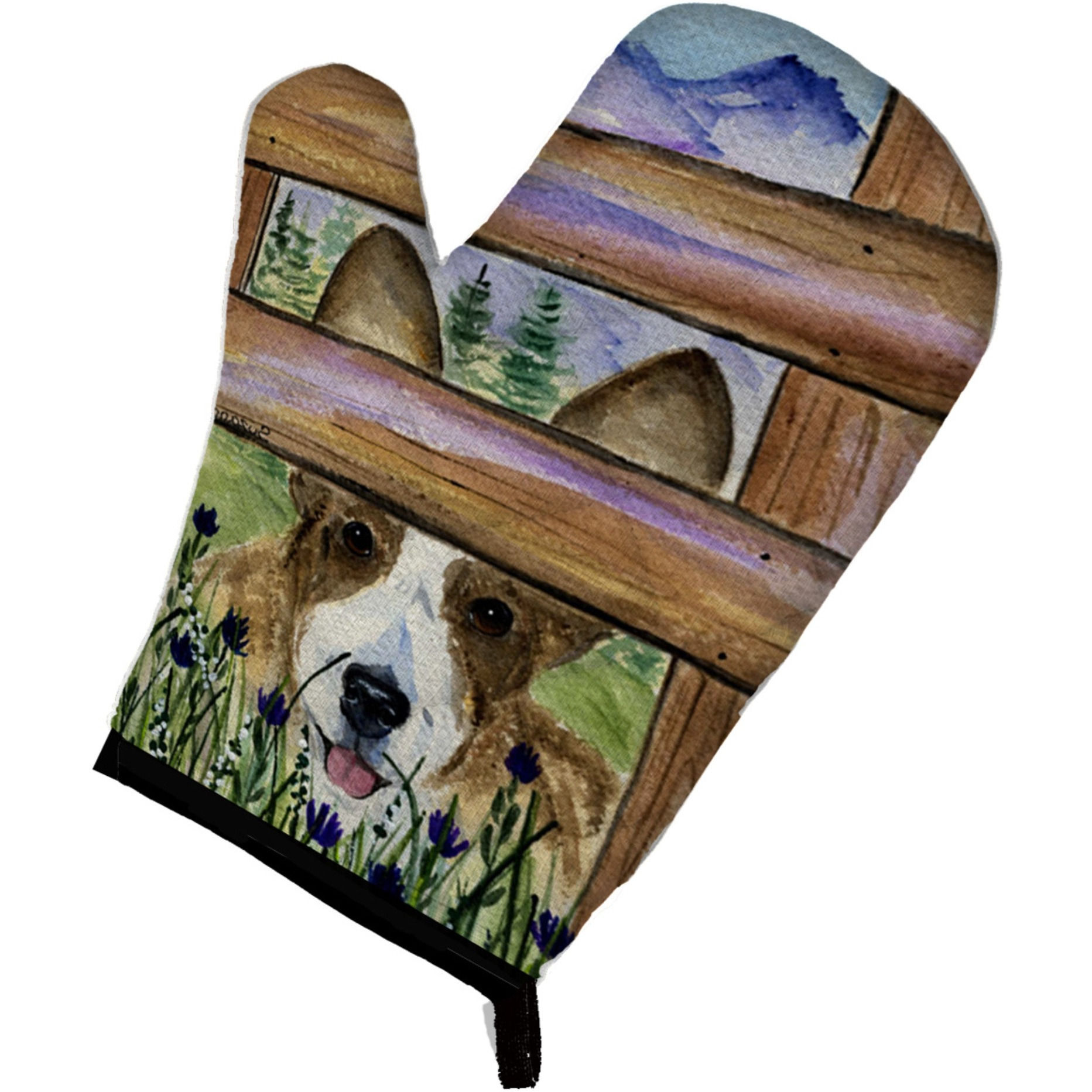 &quotCaroline's Treasures SS8254OVMT Corgi Oven Mitt, 12"" by 8.5"", Multicolor"