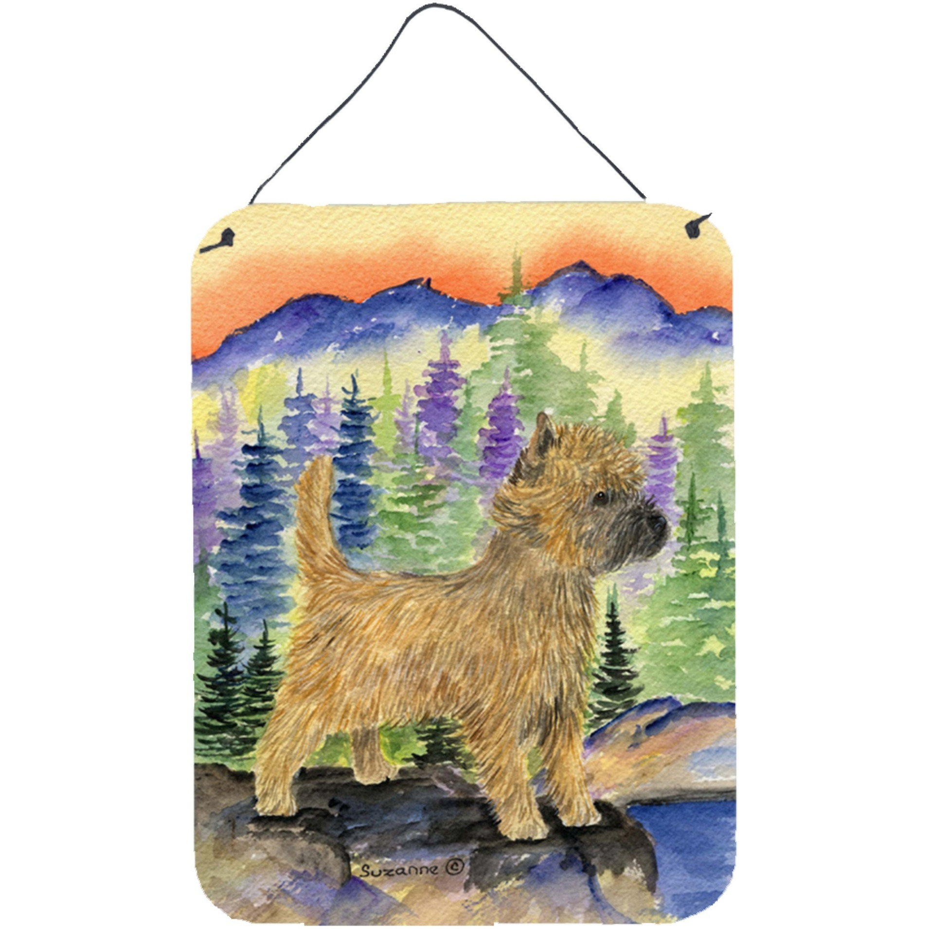 &quotCaroline's Treasures SS8255DS1216 Cairn Terrier Aluminium Metal Wall or Door Hanging Prints, 16"" x 12"", Multicolor"