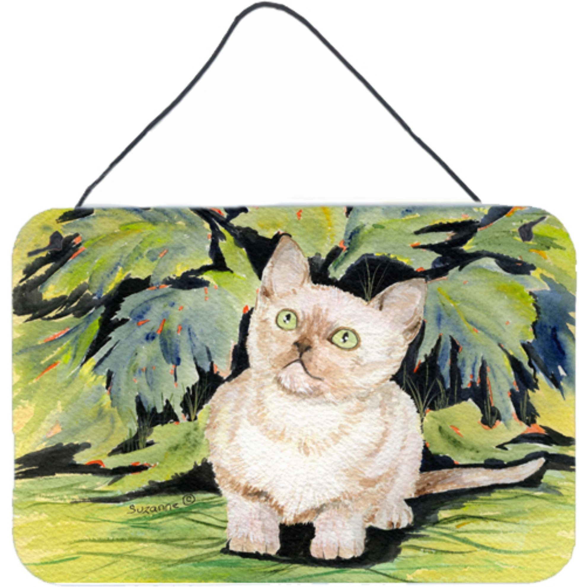 &quotCaroline's Treasures Cat-Burmese Indoor Aluminum Metal Wall or Door Hanging Prints, 8 x 12"", Multicolor"