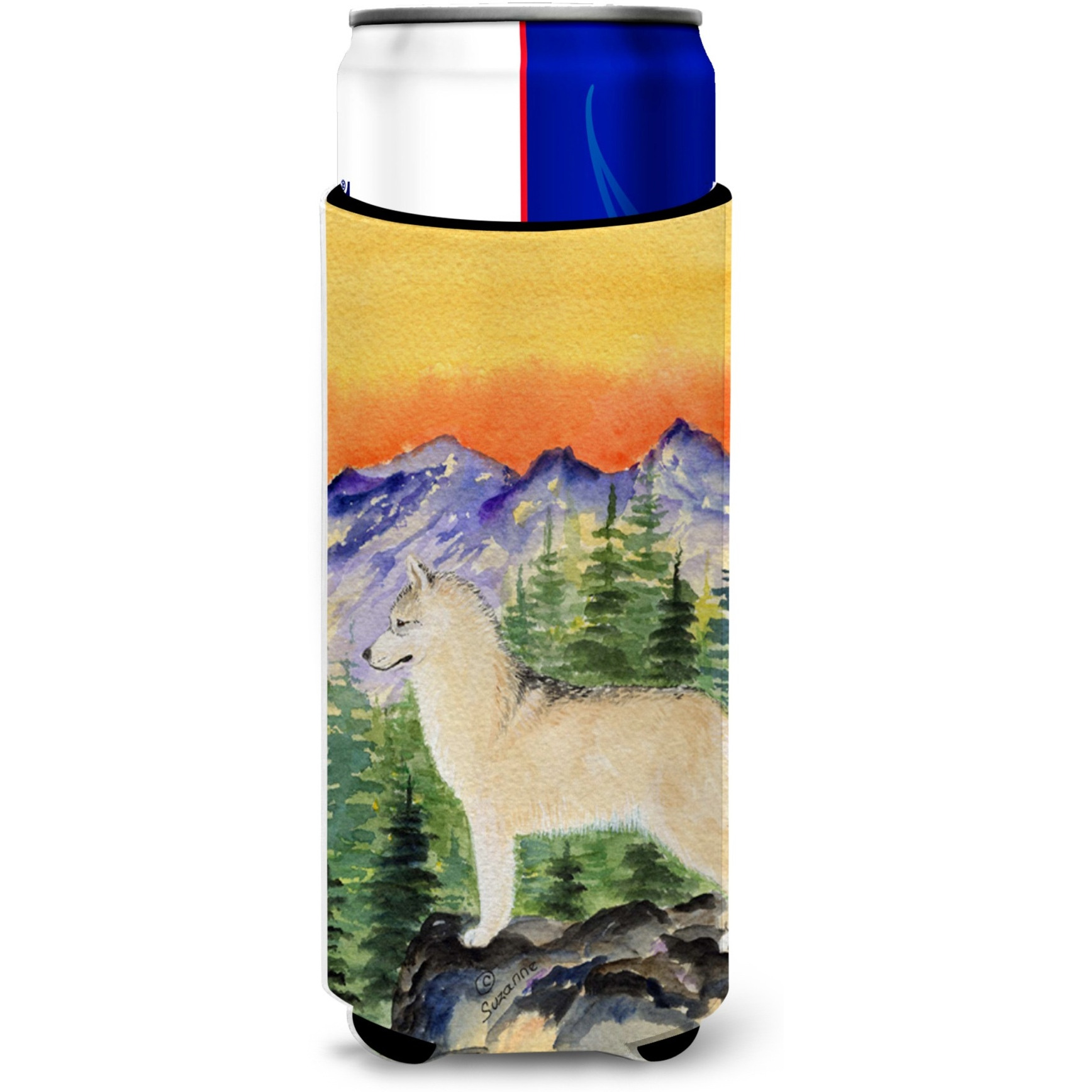Siberian Husky Ultra Beverage Insulators for slim cans SS8285MUK