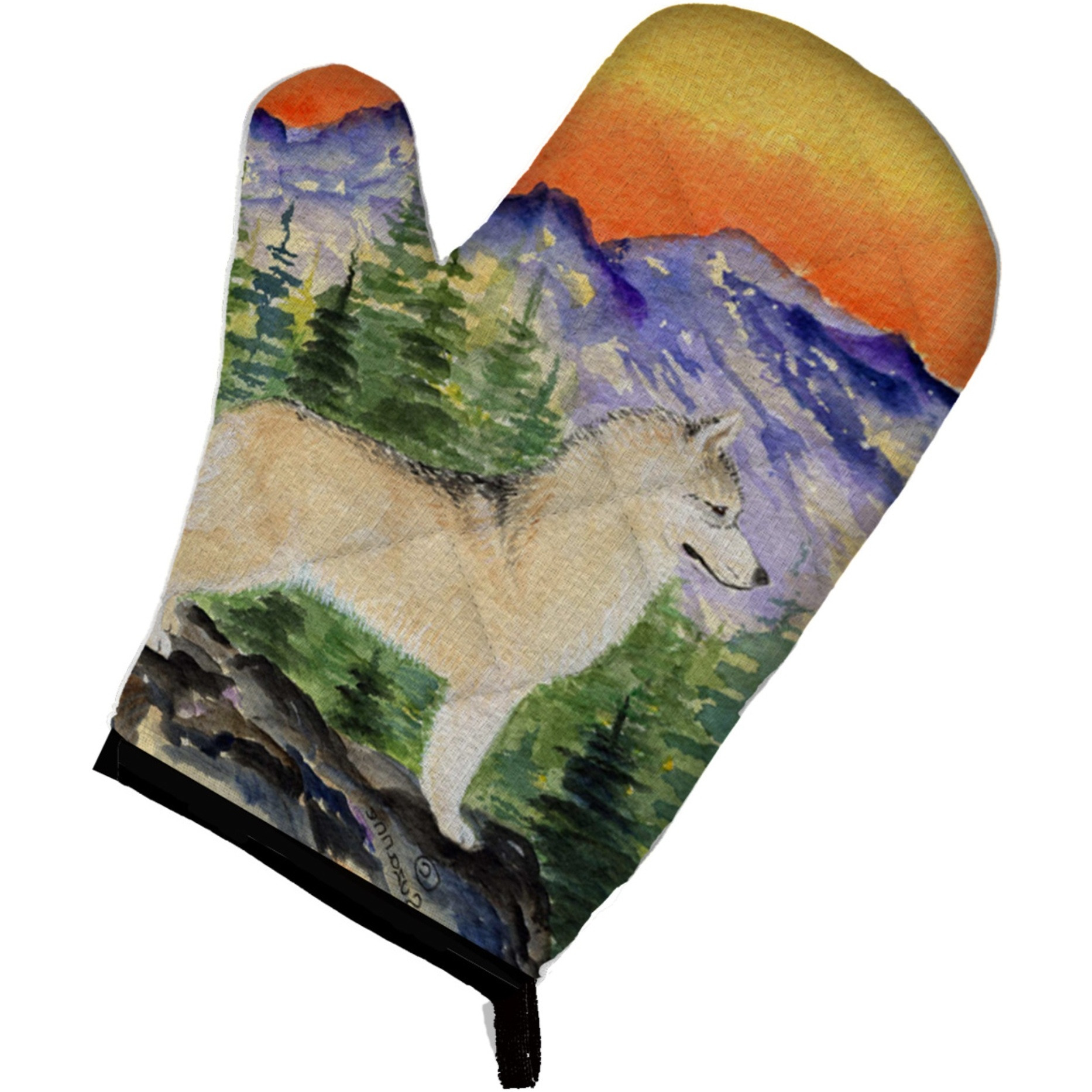 &quotCaroline's Treasures SS8285OVMT Siberian Husky Oven Mitt, 12"" by 8.5"", Multicolor"