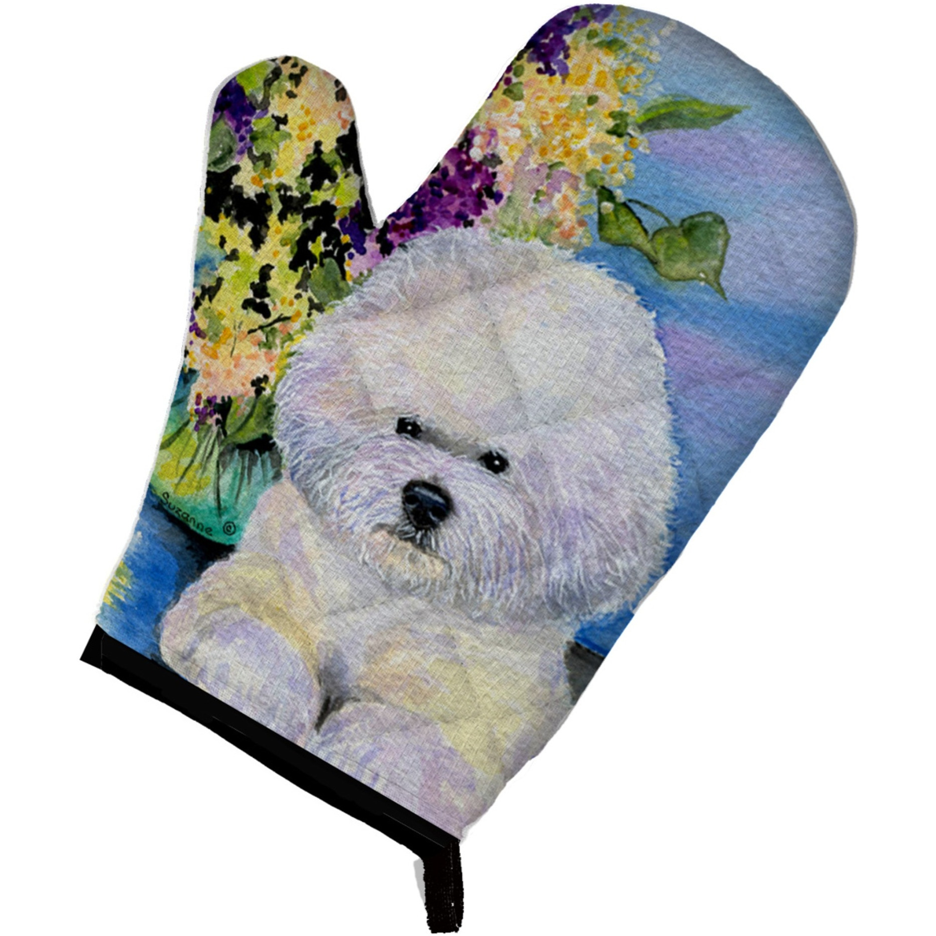 &quotCaroline's Treasures SS8295OVMT Bichon Frise Oven Mitt, 12"" by 8.5"", Multicolor"