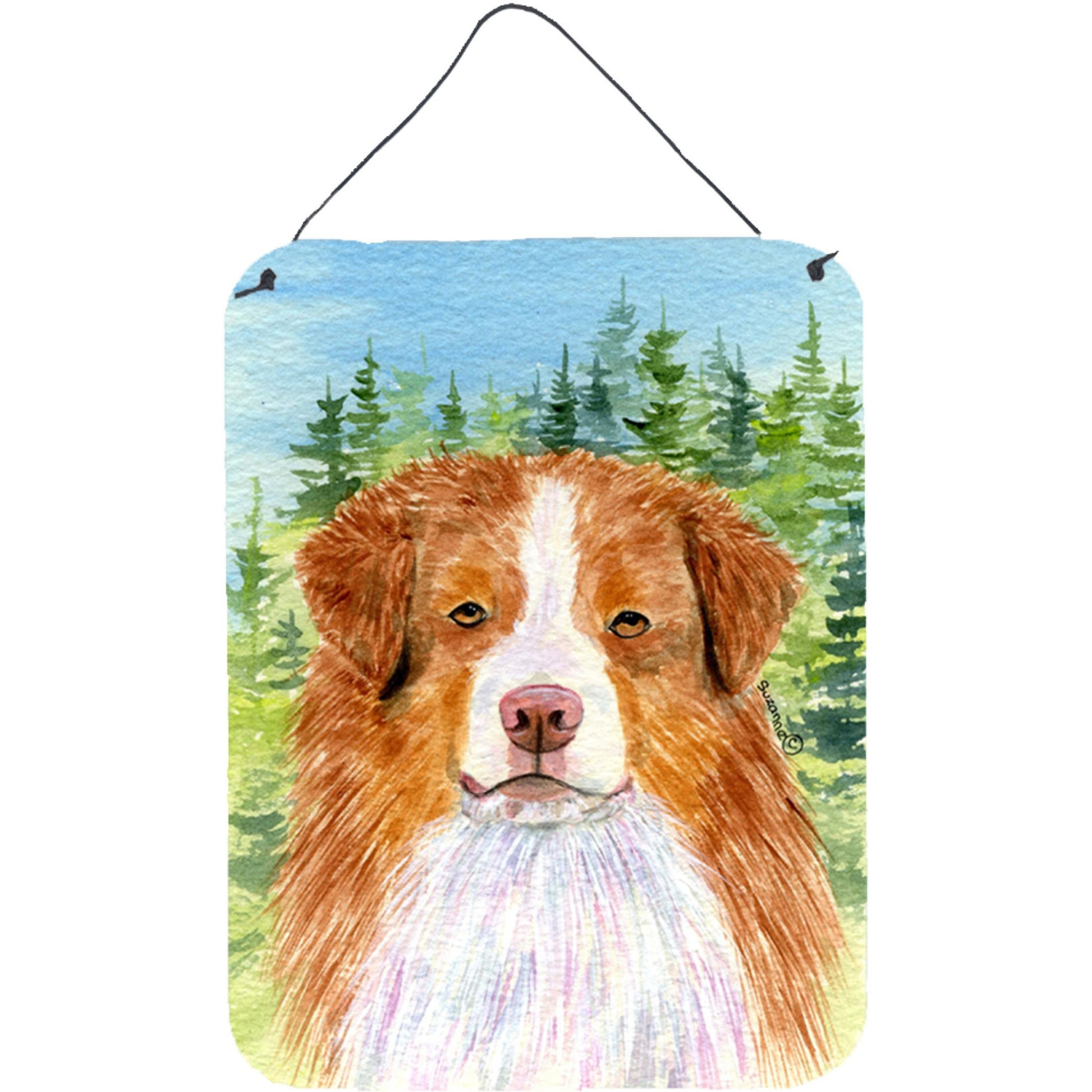 &quotCaroline's Treasures Australian Shepherd Aluminium Metal Door Hanging Prints wall-decor, 16"" x 12"", Multicolor"
