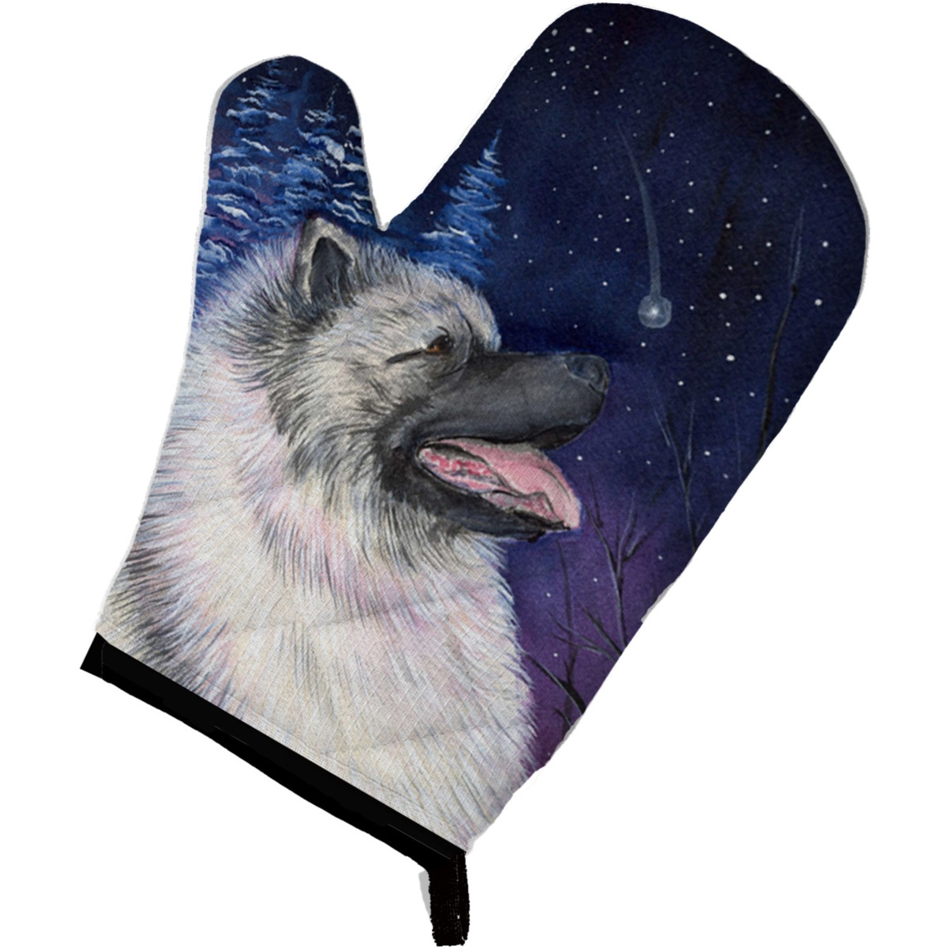 &quotCaroline's Treasures SS8350OVMT Starry Night Keeshond Oven Mitt, 12"" by 8.5"", Multicolor"