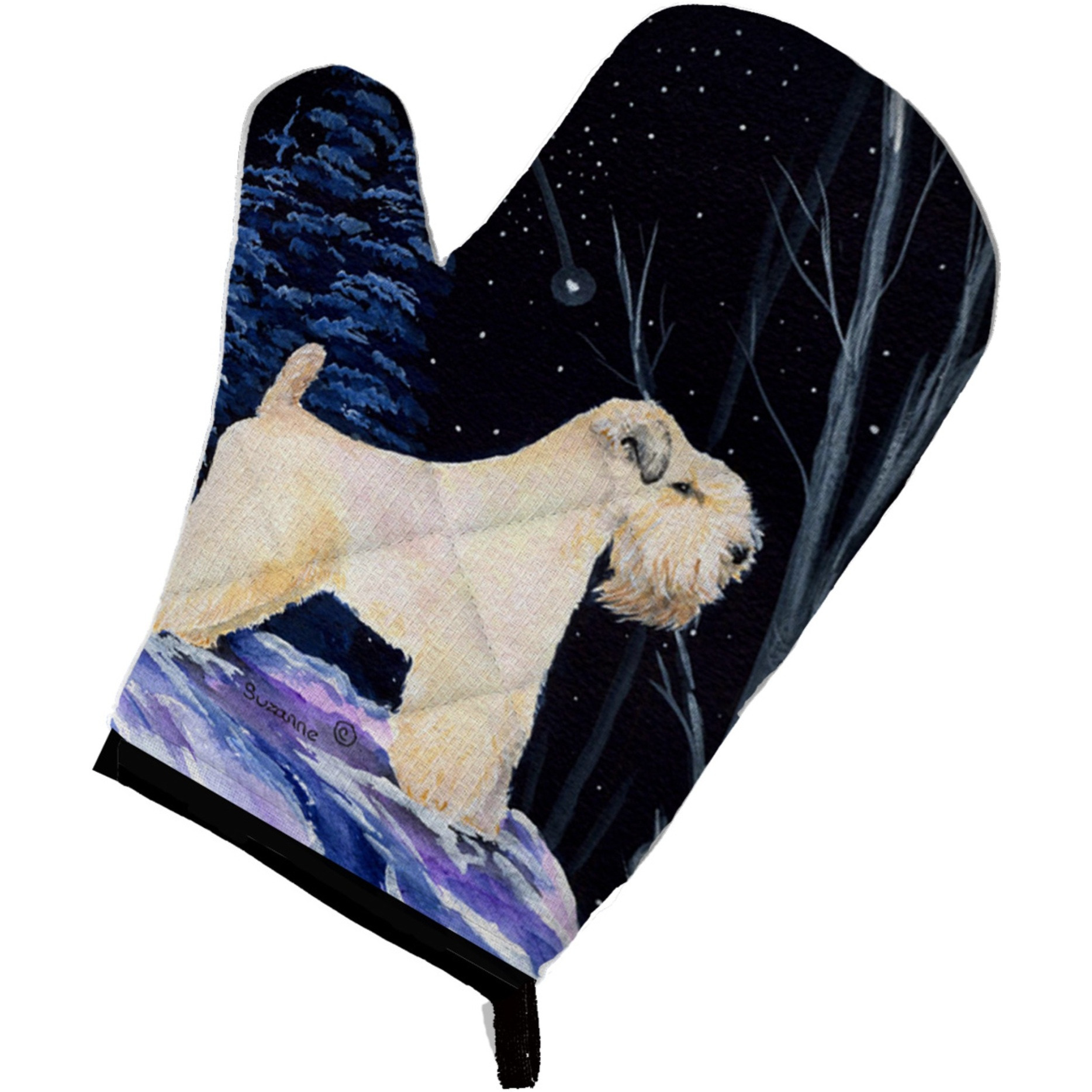 &quotCaroline's Treasures SS8386OVMT Starry Night Wheaten Terrier Soft Coated Oven Mitt, 12"" by 8.5"", Multicolor"