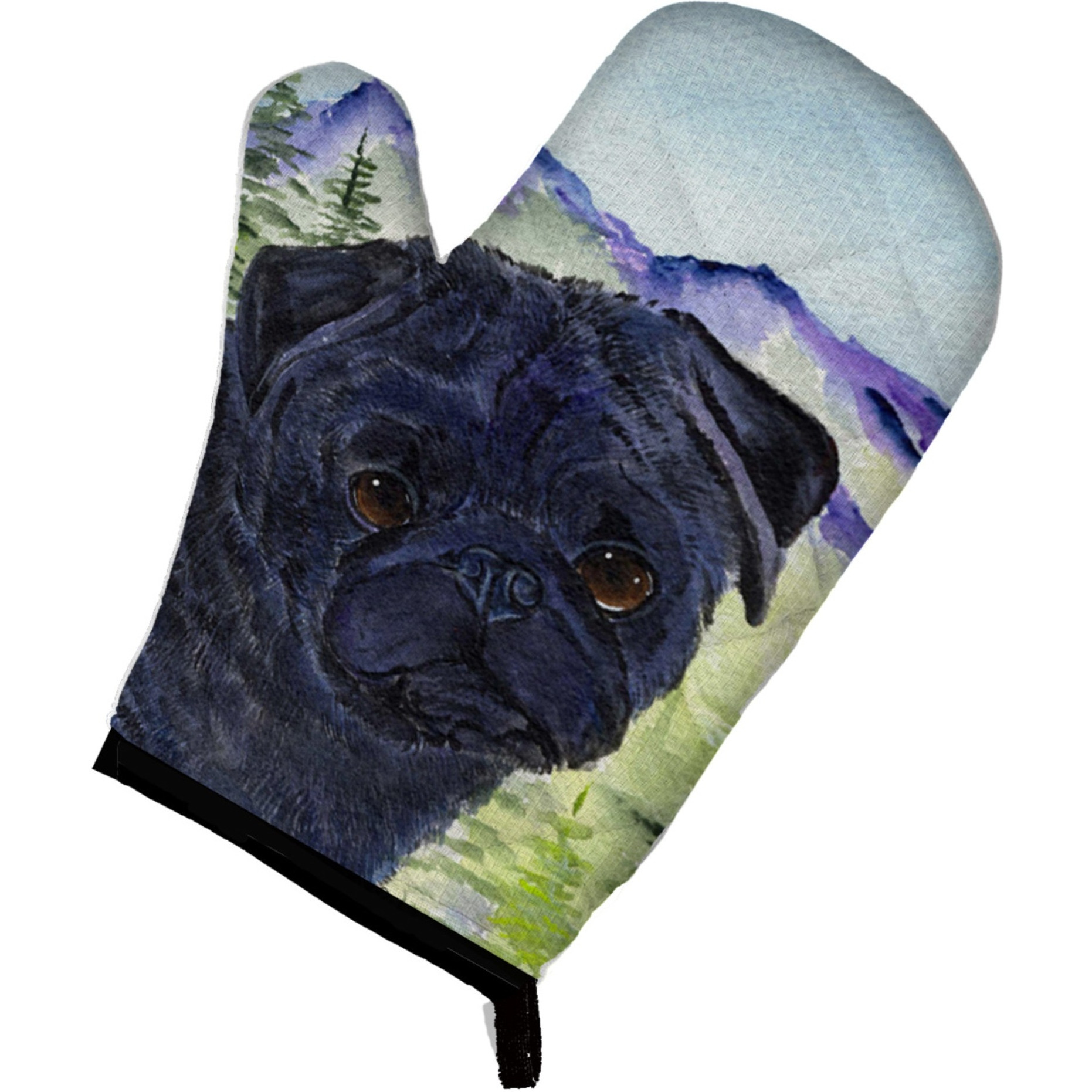 &quotCaroline's Treasures SS8420OVMT Pug Oven Mitt, 12"" by 8.5"", Multicolor"