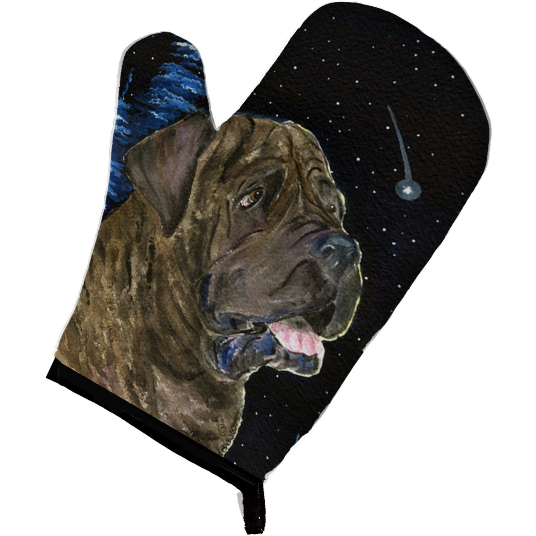 &quotCaroline's Treasures SS8463OVMT Starry Night Mastiff Oven Mitt, 12"" by 8.5"", Multicolor"