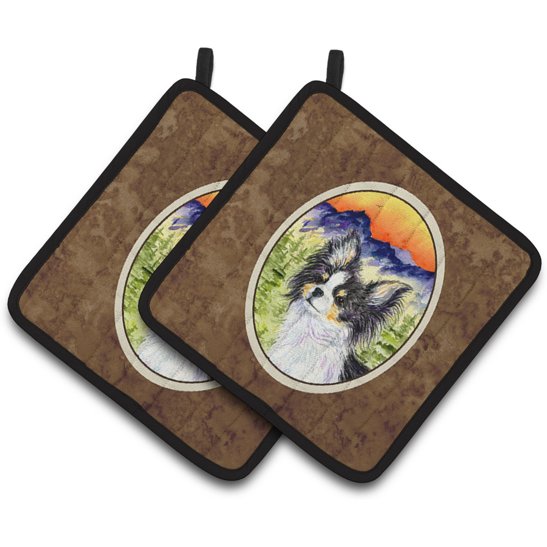 &quotCaroline's Treasures Chihuahua Pair of Pot Holders SS8517PTHD, 7.5HX7.5W, Multicolor"