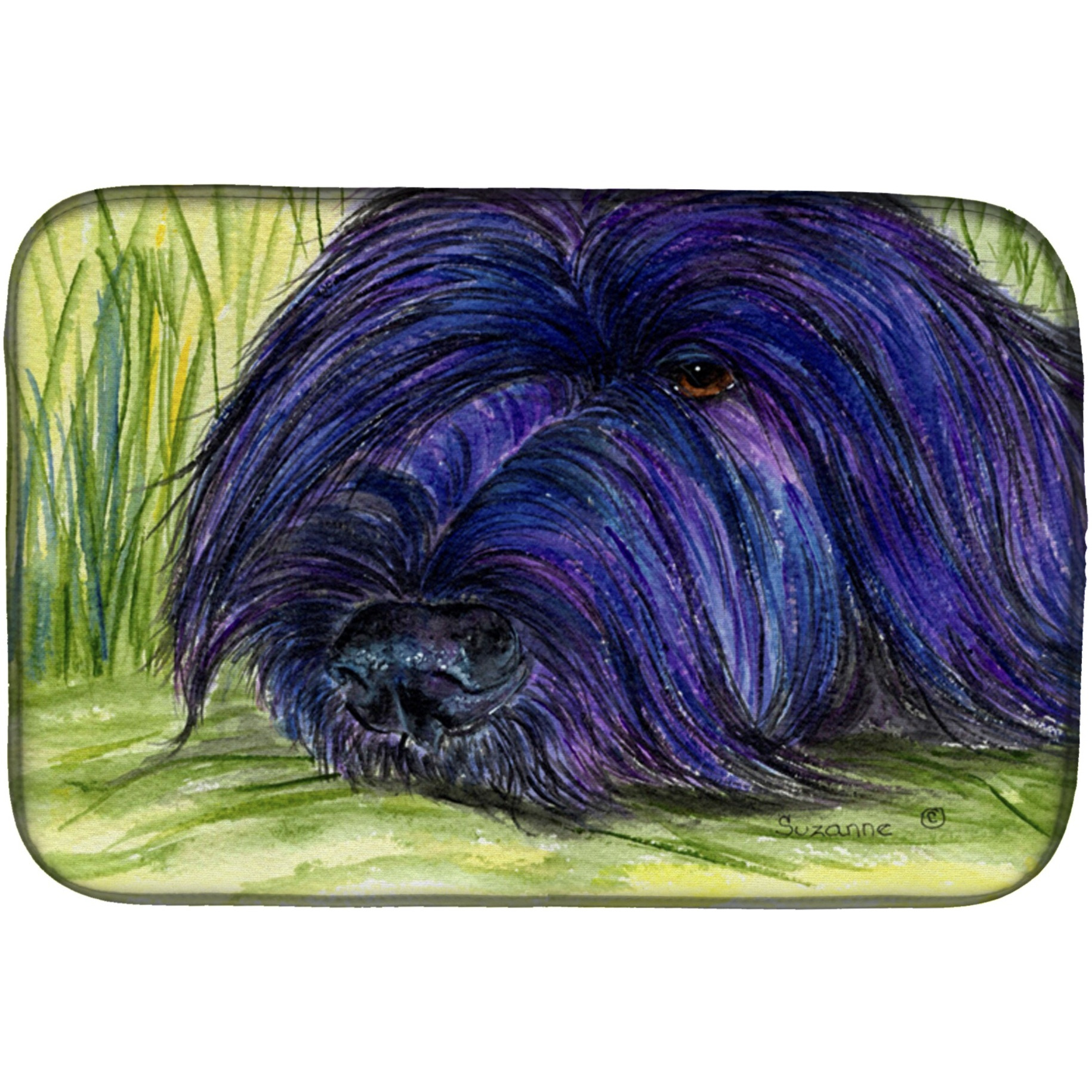 &quotCaroline's Treasures Briard Dish Drying Mat, 14"" x 21"", Multicolor"