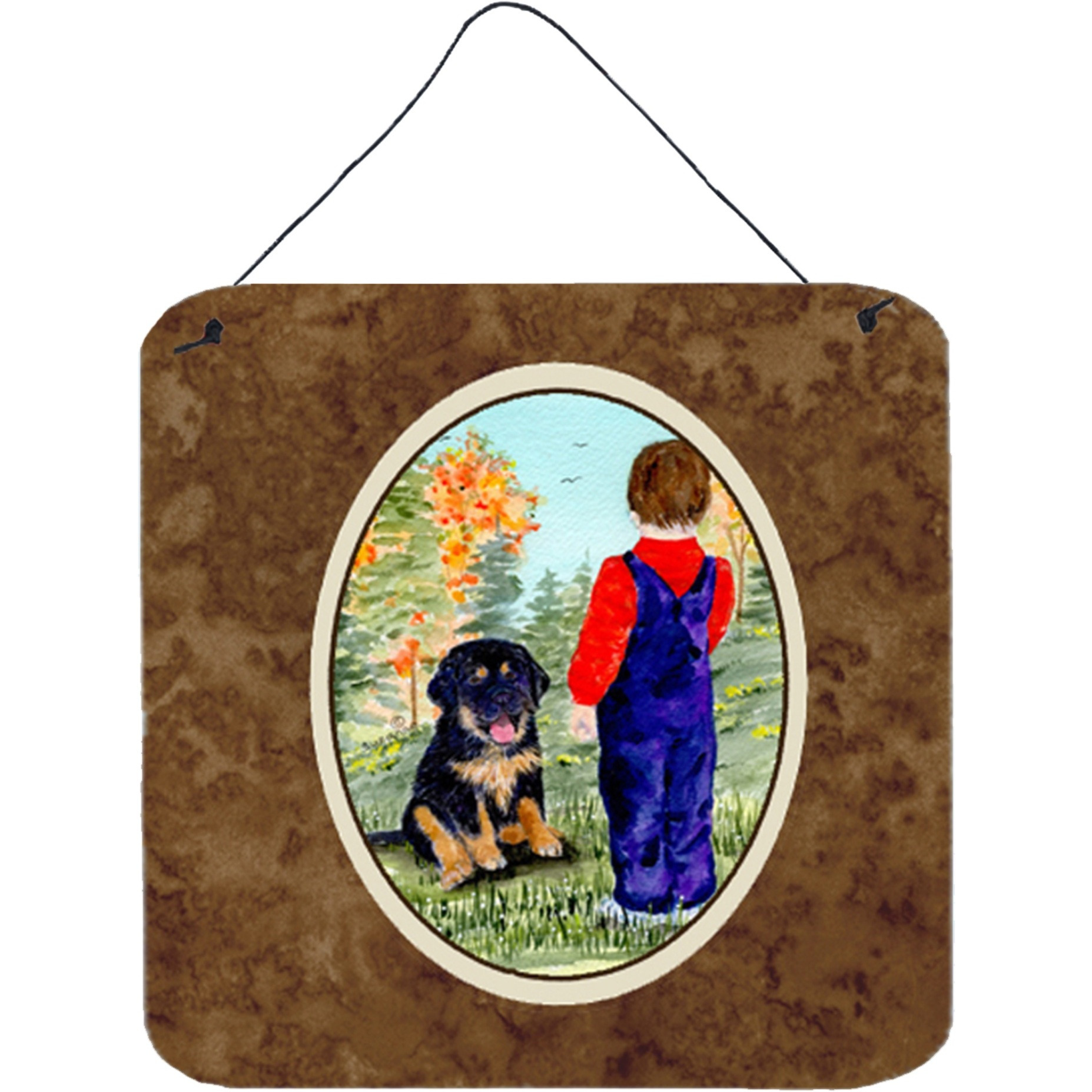 &quotCaroline's Treasures SS8548DS66 Tibetan Mastiff Aluminum Metal Wall or Door Hanging Prints, 6 x 6"", Multicolor"