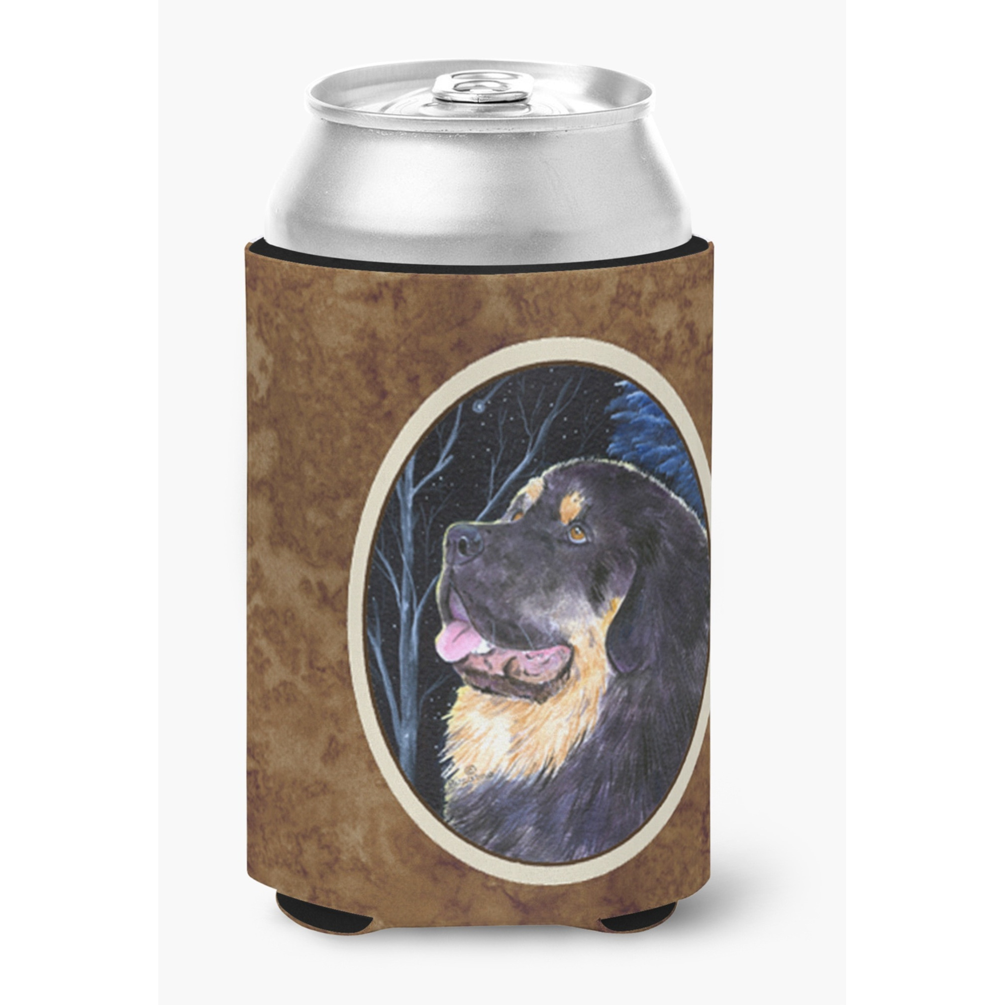 Starry Night Tibetan Mastiff Can or Bottle Beverage Insulator Hugger