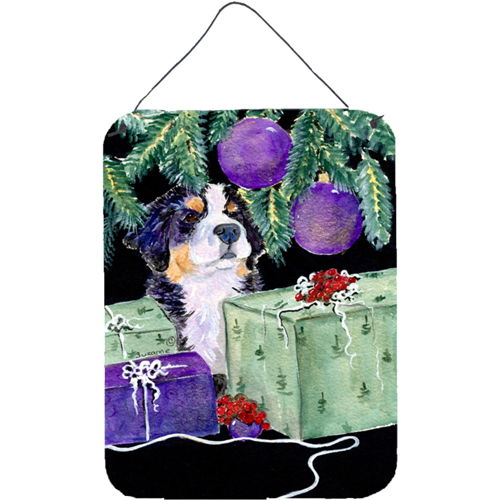 &quotCaroline's Treasures SS8582DS1216 Bernese Mountain Dog Aluminium Metal Wall or Door Hanging Prints, 16"" x 12"", Multicolor"