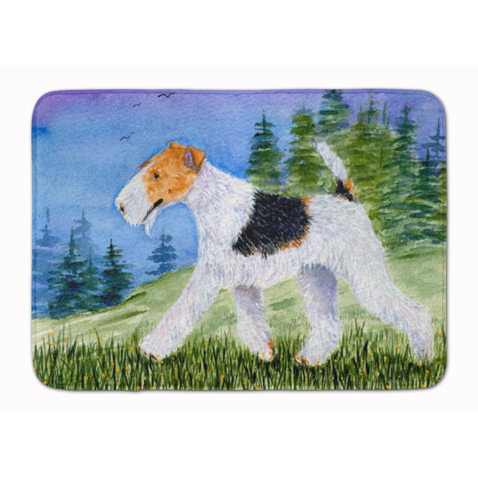 &quotCaroline's Treasures Fox Terrier Floor Mat, 19"" x 27"", Multicolor"