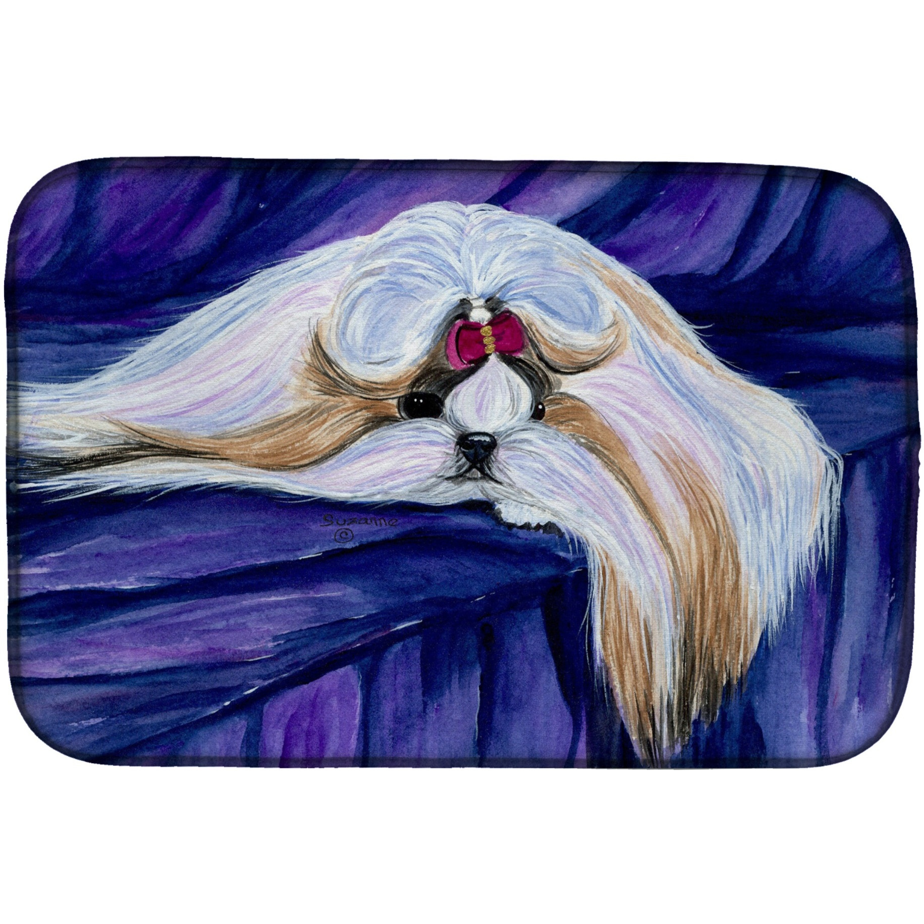 &quotCaroline's Treasures Shih Tzu Dish Drying Mat, 14 X 21, Multicolor"