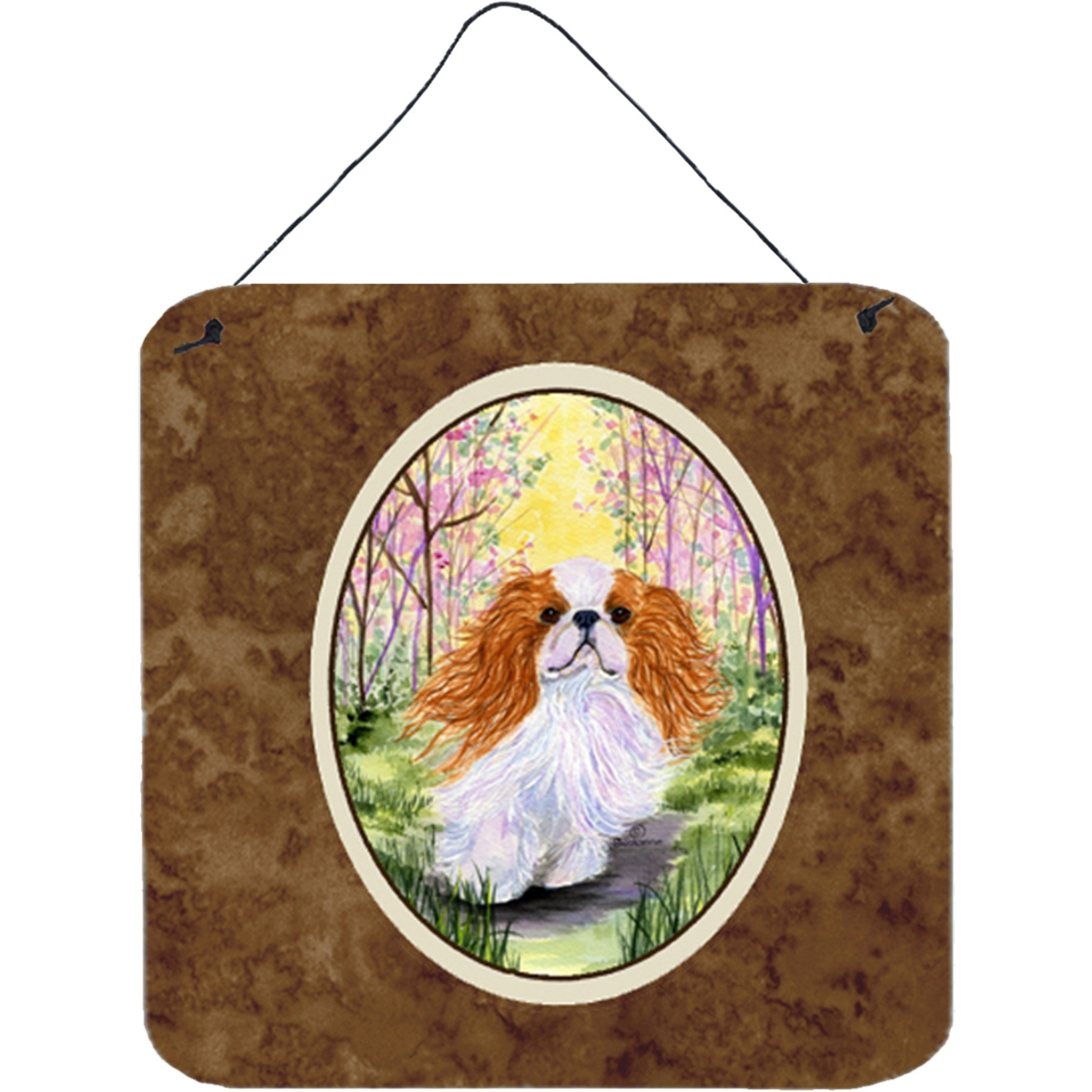 &quotCaroline's Treasures SS8613DS66 English Toy Spaniel Aluminum Metal Wall or Door Hanging Prints, 6 x 6"", Multicolor"