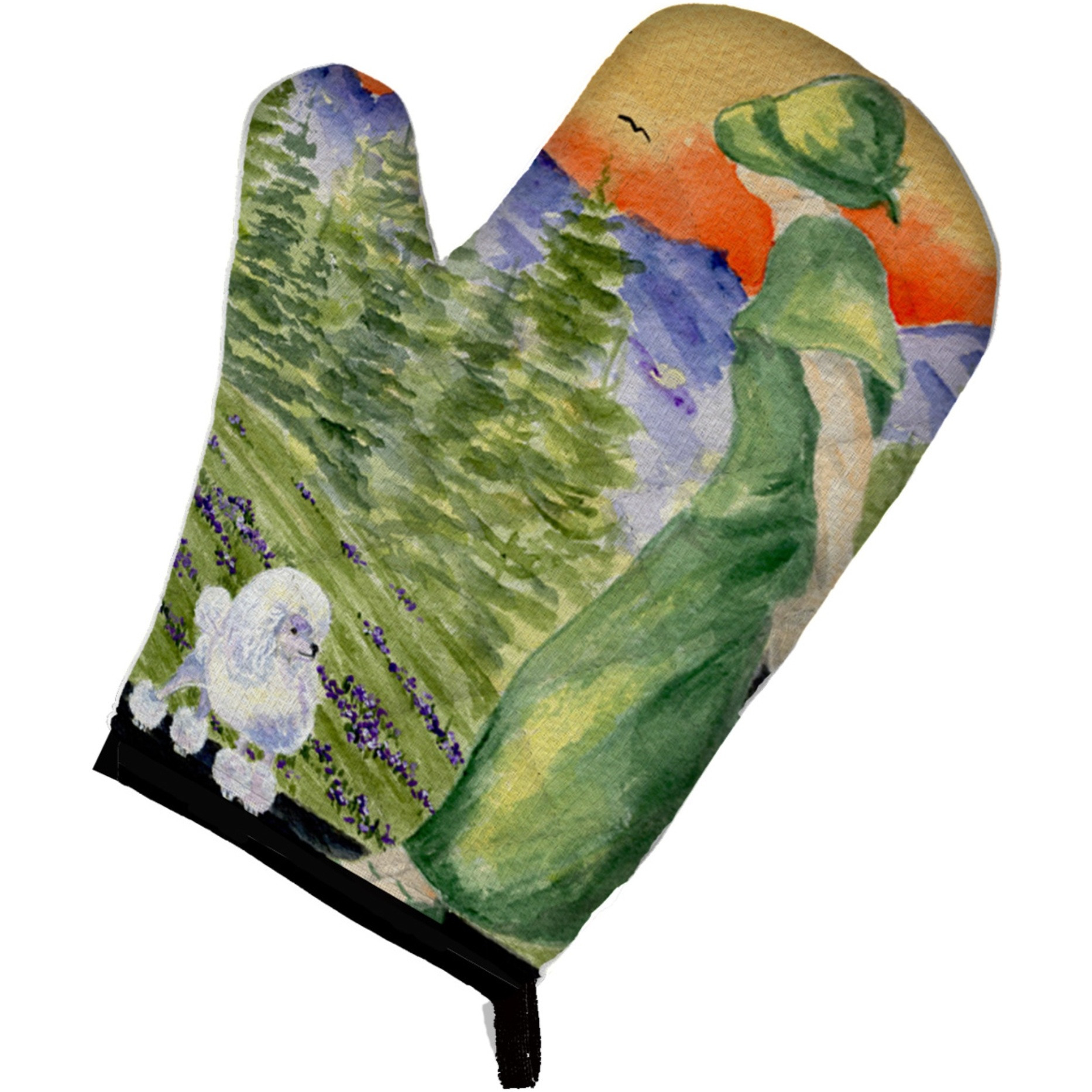 &quotCaroline's Treasures SS8618OVMT Poodle Oven Mitt, 12"" by 8.5"", Multicolor"