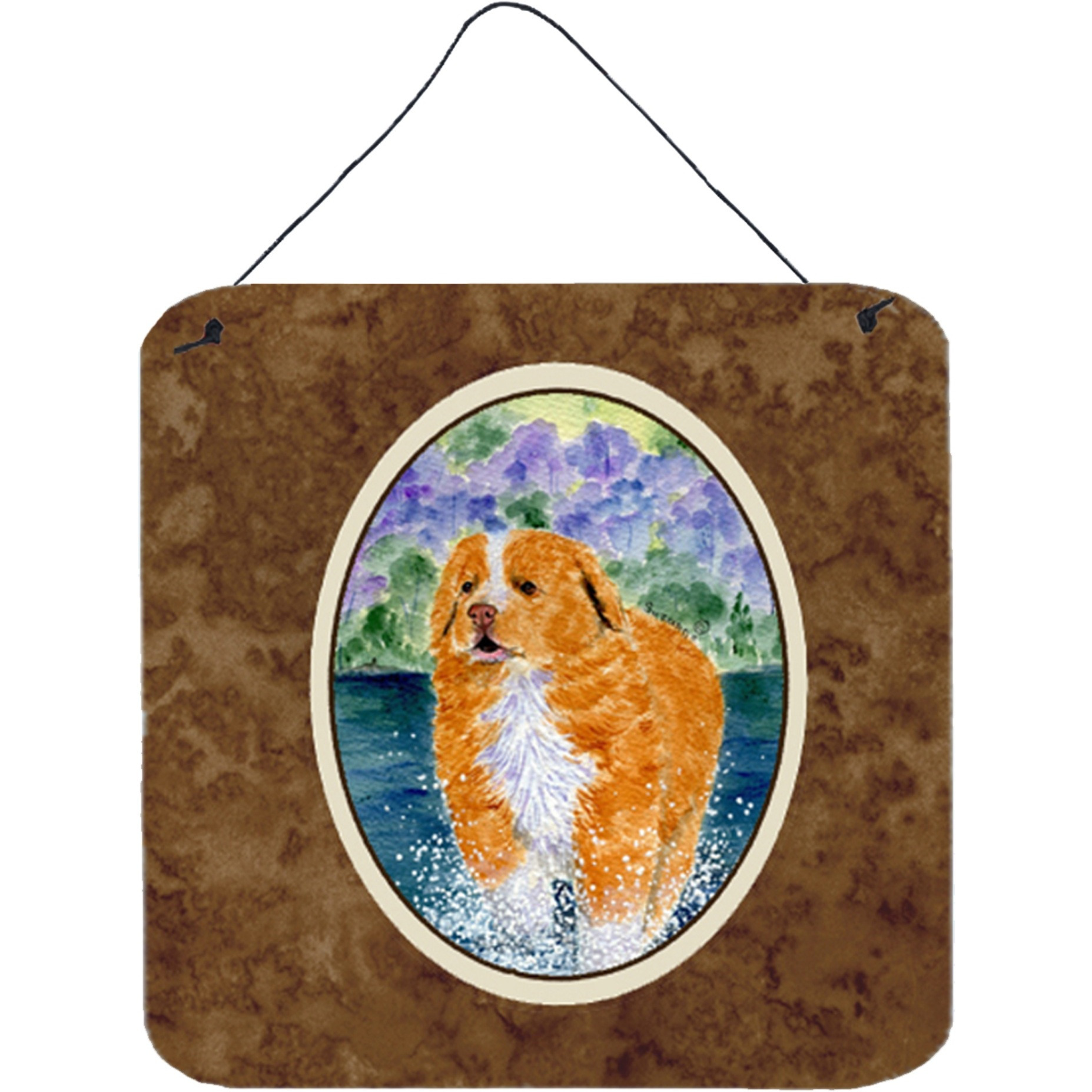 &quotCaroline's Treasures SS8619DS66 Nova Scotia Duck Toller Aluminum Metal Wall or Door Hanging Prints, 6 x 6"", Multicolor"