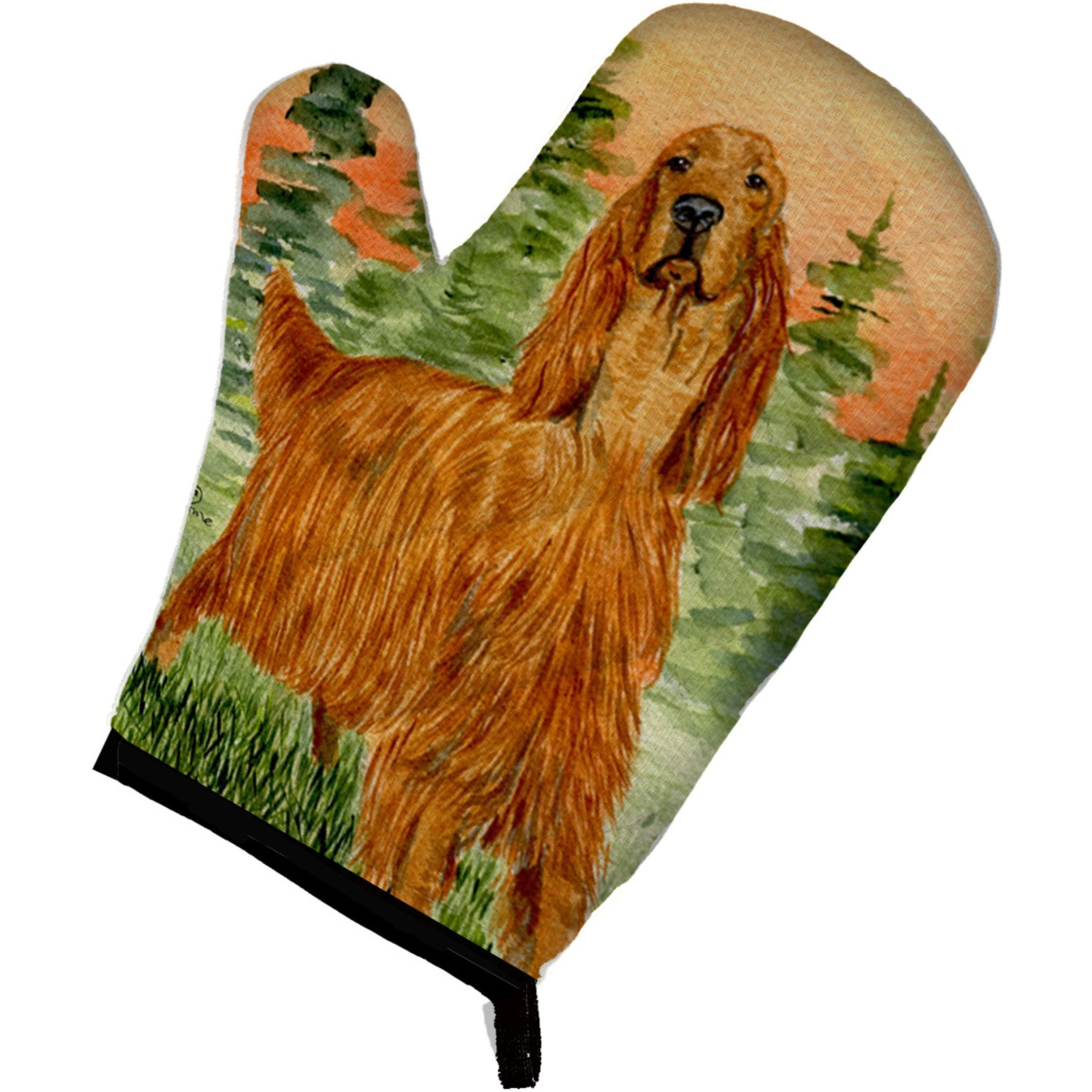 &quotCaroline's Treasures SS8625OVMT Irish Setter Oven Mitt, 12"" by 8.5"", Multicolor"