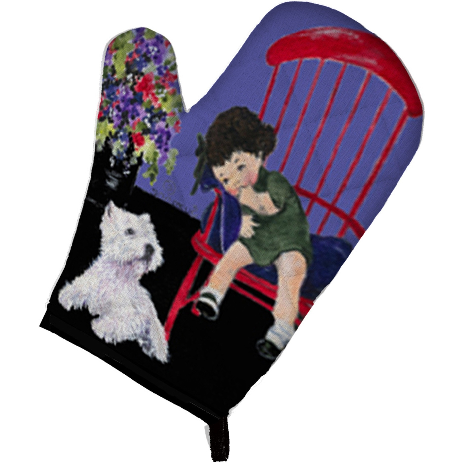 &quotCaroline's Treasures SS8631OVMT Westie Oven Mitt, 12"" by 8.5"", Multicolor"