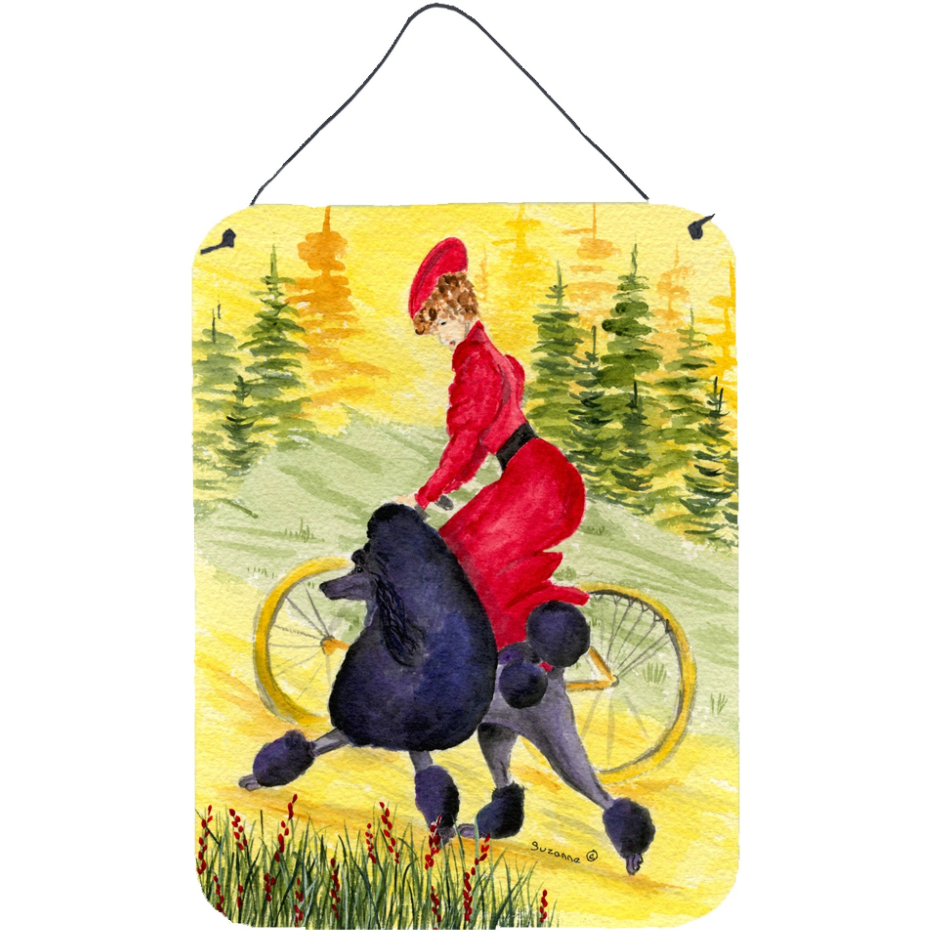 &quotCaroline's Treasures SS8635DS1216 Poodle Aluminium Metal Wall or Door Hanging Prints, 16"" x 12"", Multicolor"