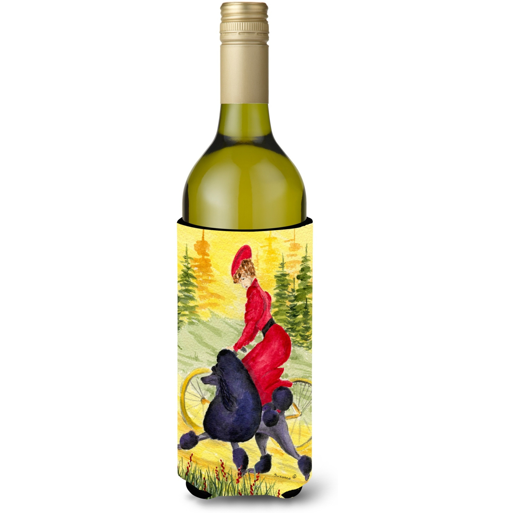 Poodle Wine Bottle Beverage Insulator Beverage Insulator Hugger SS8635LITERK