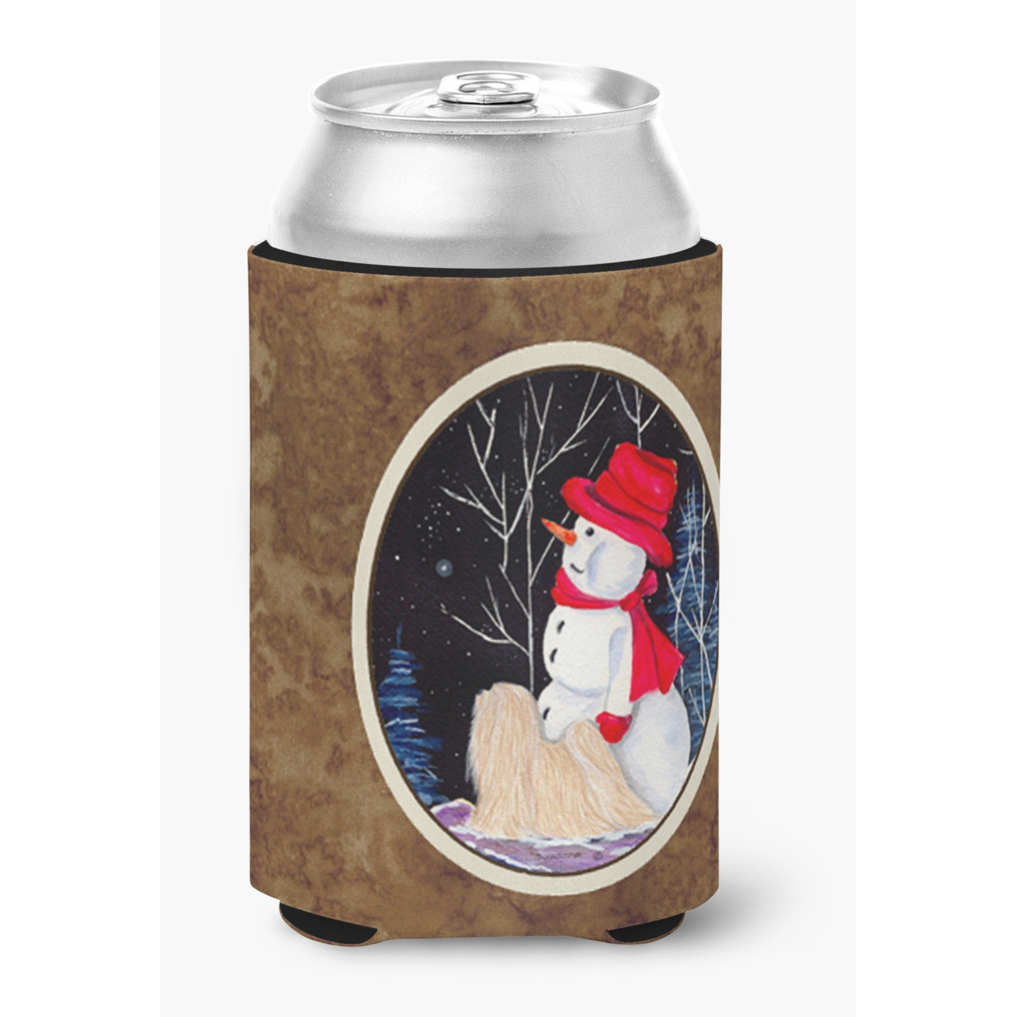 Lhasa Apso Can or Bottle Beverage Insulator Hugger