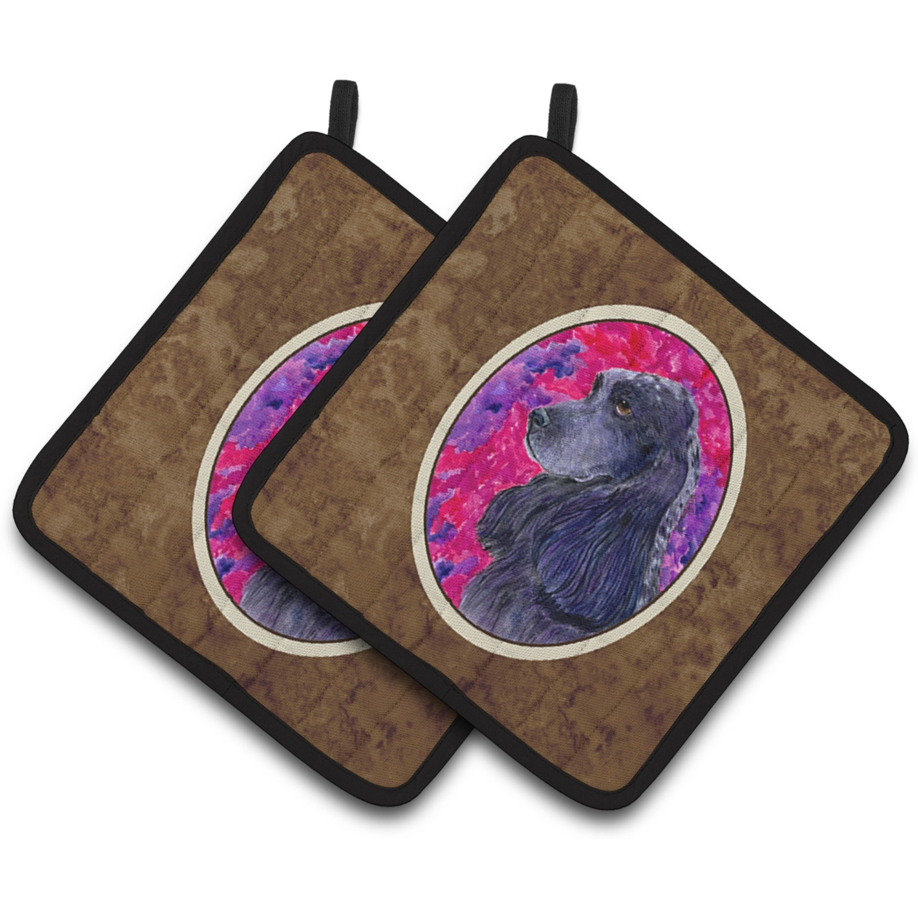 &quotCaroline's Treasures Cocker Spaniel Pair of Pot Holders SS8659PTHD, 7.5HX7.5W, Multicolor"