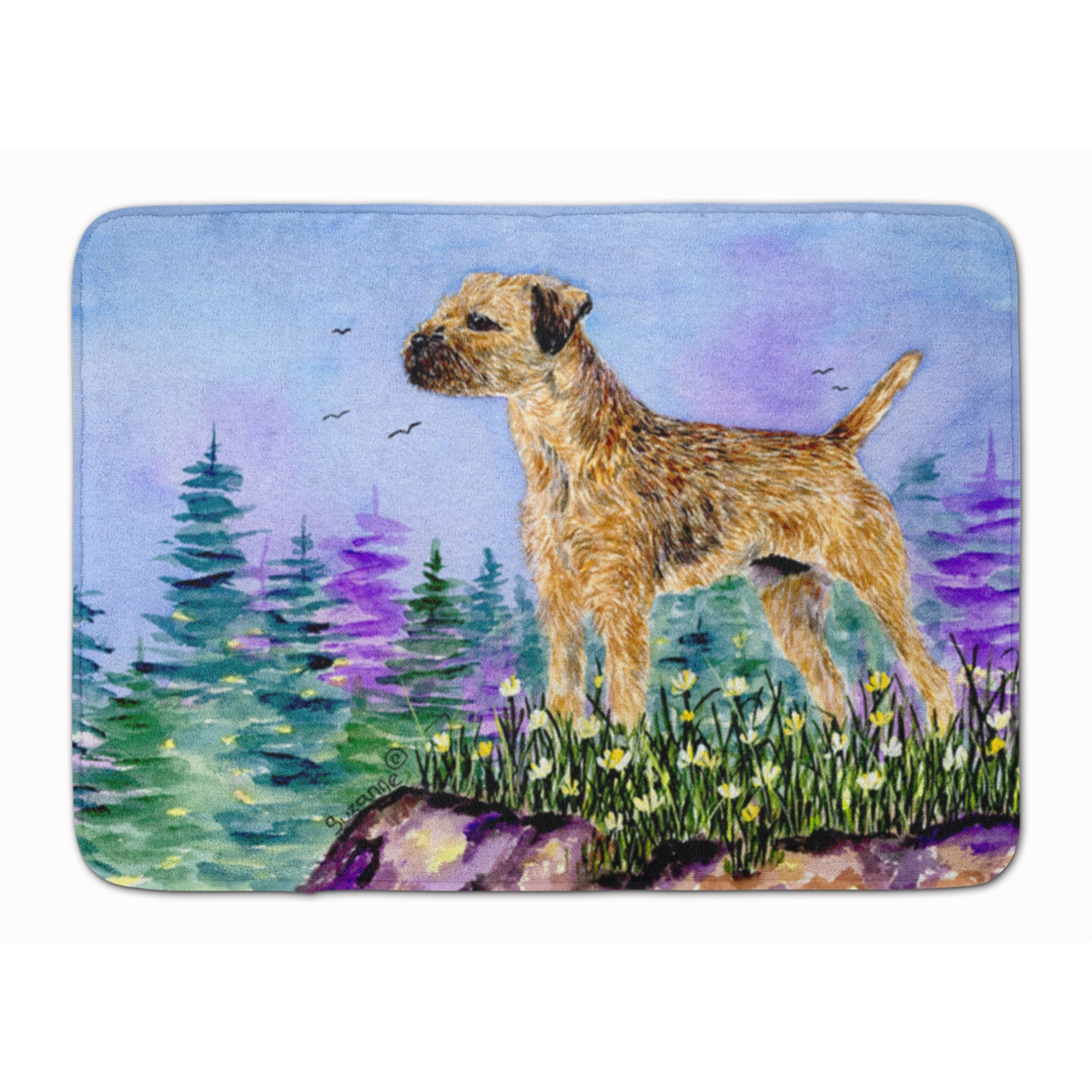 &quotCaroline's Treasures Border Terrier Floor Mat, 19"" x 27"", Multicolor"