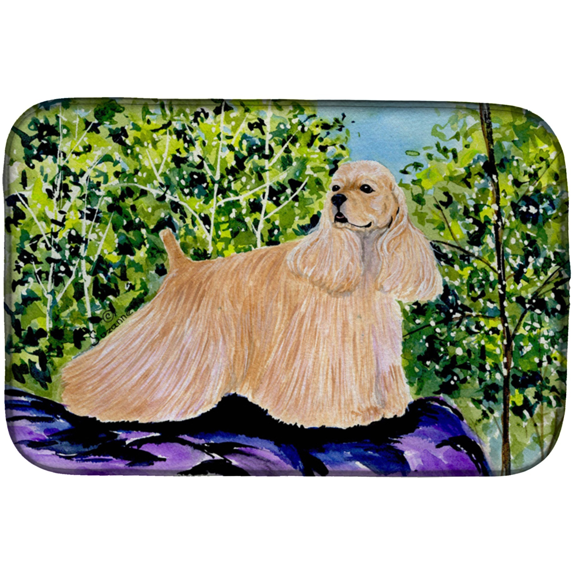 &quotCaroline's Treasures SS8668DDM Dish Drying Mat, 14"" x 21"", Multicolor"