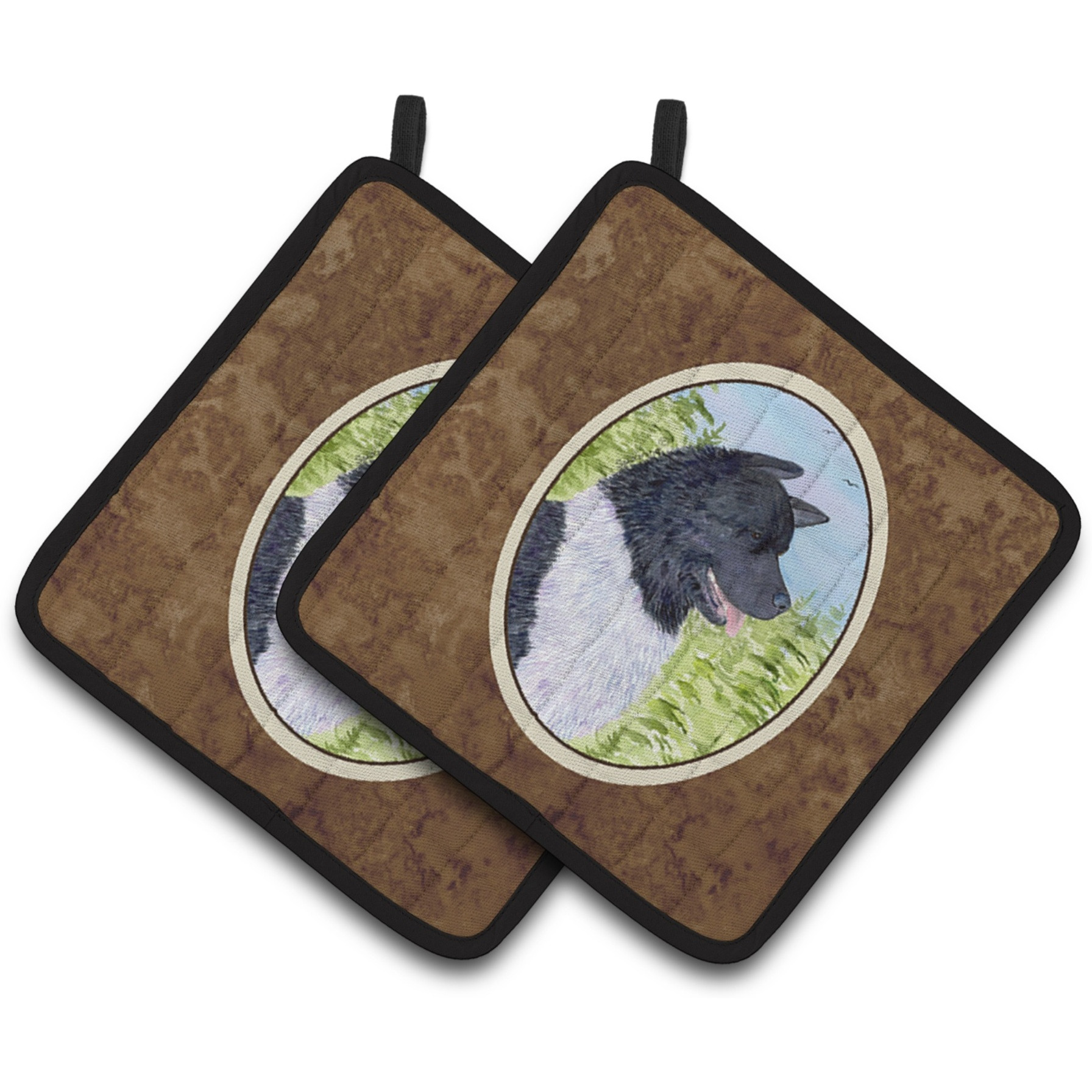 &quotCaroline's Treasures Akita Pair of Pot Holders SS8670PTHD, 7.5HX7.5W, Multicolor"