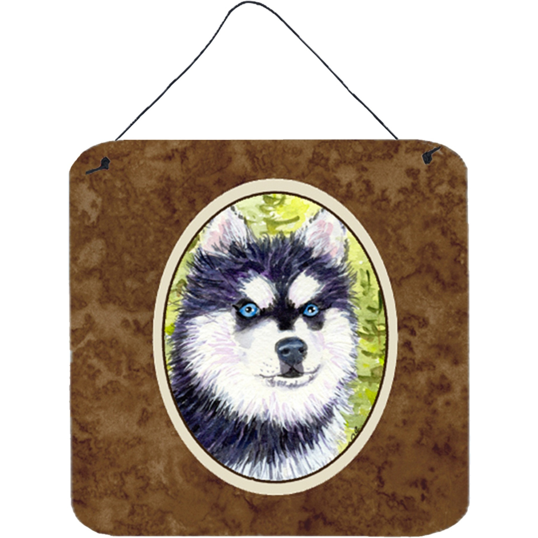 &quotCaroline's Treasures Klee Kai Aluminum Metal Wall or Door Hanging Prints, 6 x 6"", Multicolor"