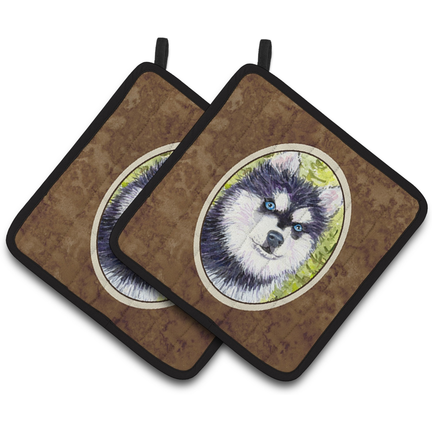 &quotCaroline's Treasures Klee Kai Pair of Pot Holders SS8695PTHD, 7.5HX7.5W, Multicolor"