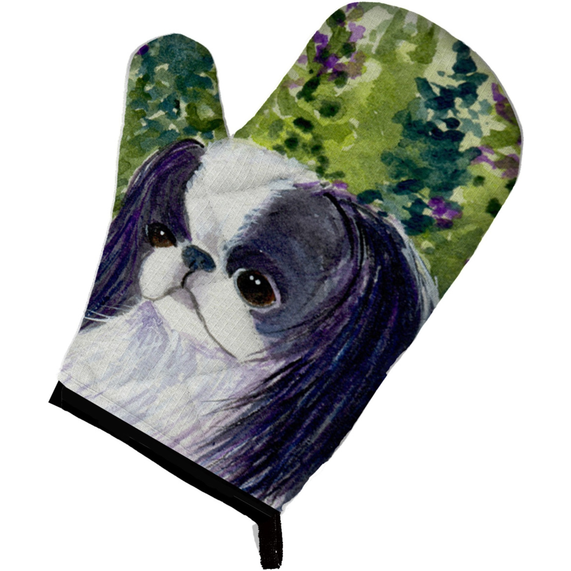 &quotCaroline's Treasures SS8730OVMT Japanese Chin Oven Mitt, 12"" by 8.5"", Multicolor"