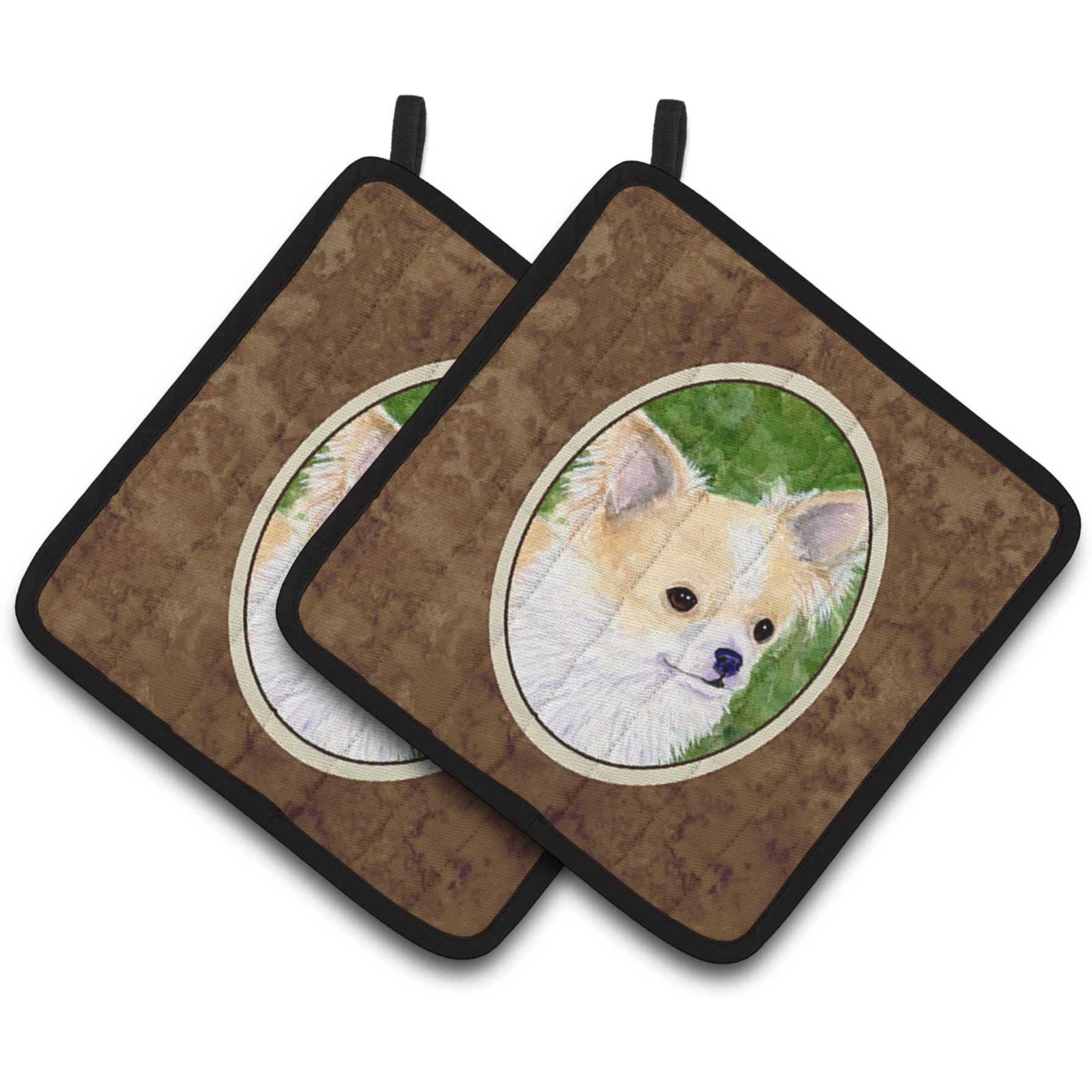 &quotCaroline's Treasures Chihuahua Pair of Pot Holders SS8788PTHD, 7.5HX7.5W, Multicolor"
