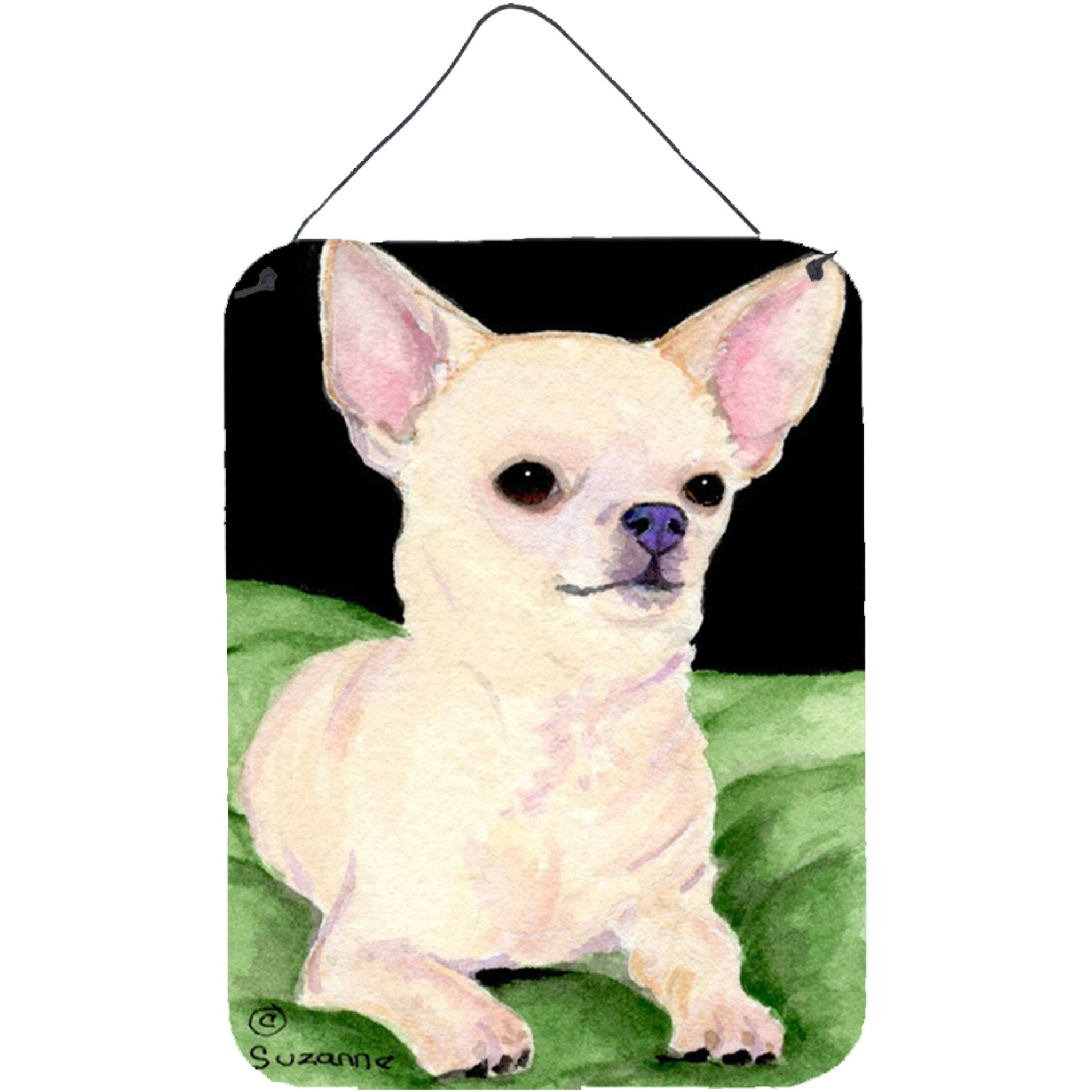 &quotCaroline's Treasures SS8789DS1216 Chihuahua Aluminium Metal Wall or Door Hanging Prints, 16"" x 12"", Multicolor"