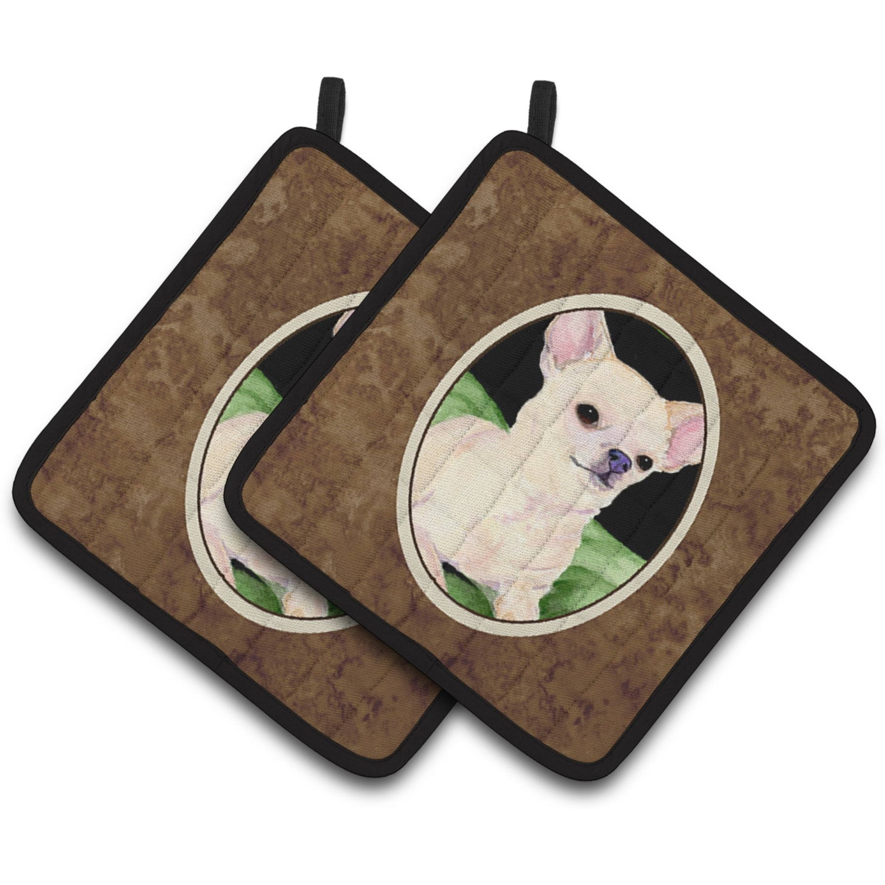 &quotCaroline's Treasures Chihuahua Pair of Pot Holders SS8789PTHD, 7.5HX7.5W, Multicolor"