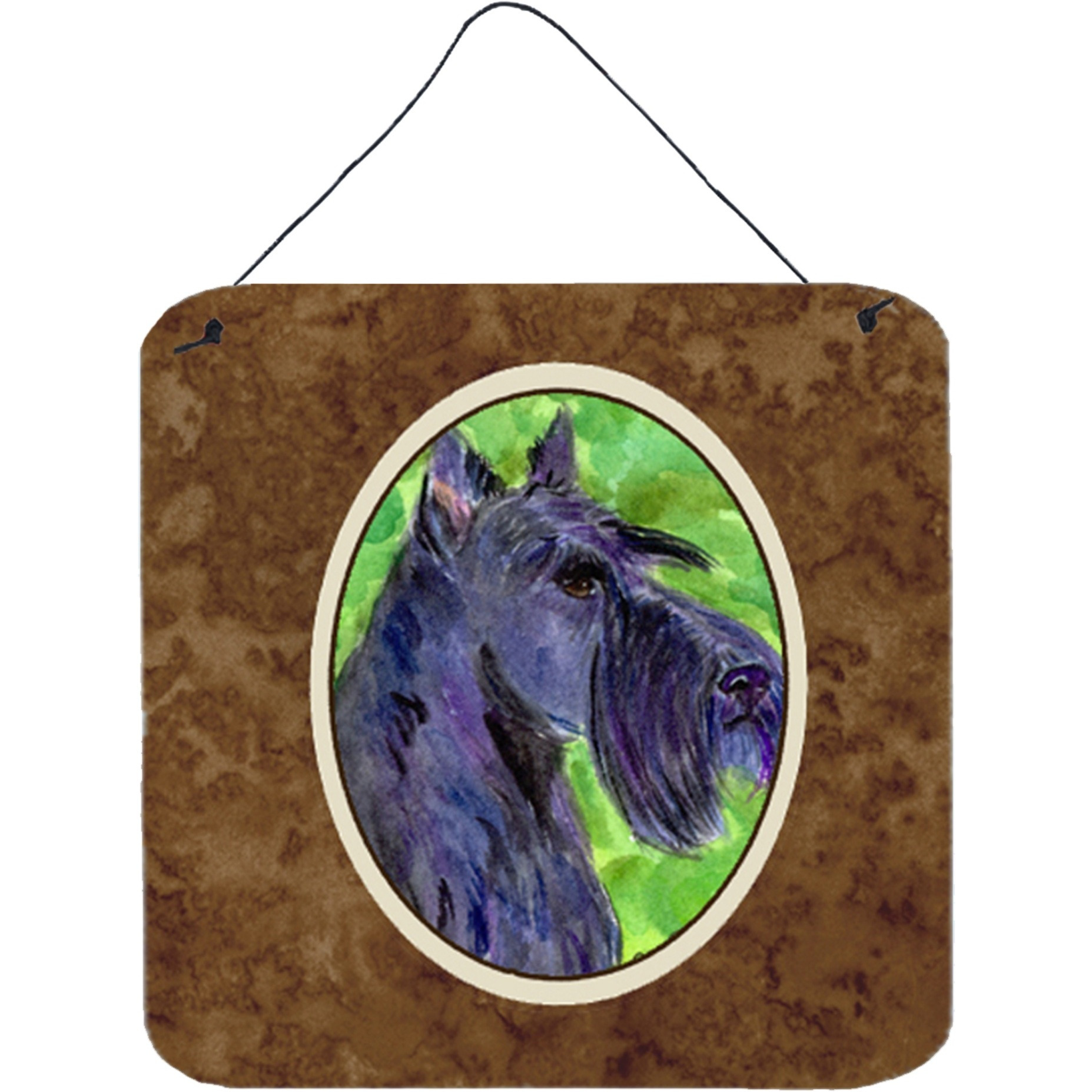 &quotCaroline's Treasures SS8792DS66 Scottish Terrier Aluminum Metal Wall or Door Hanging Prints, 6 x 6"", Multicolor"