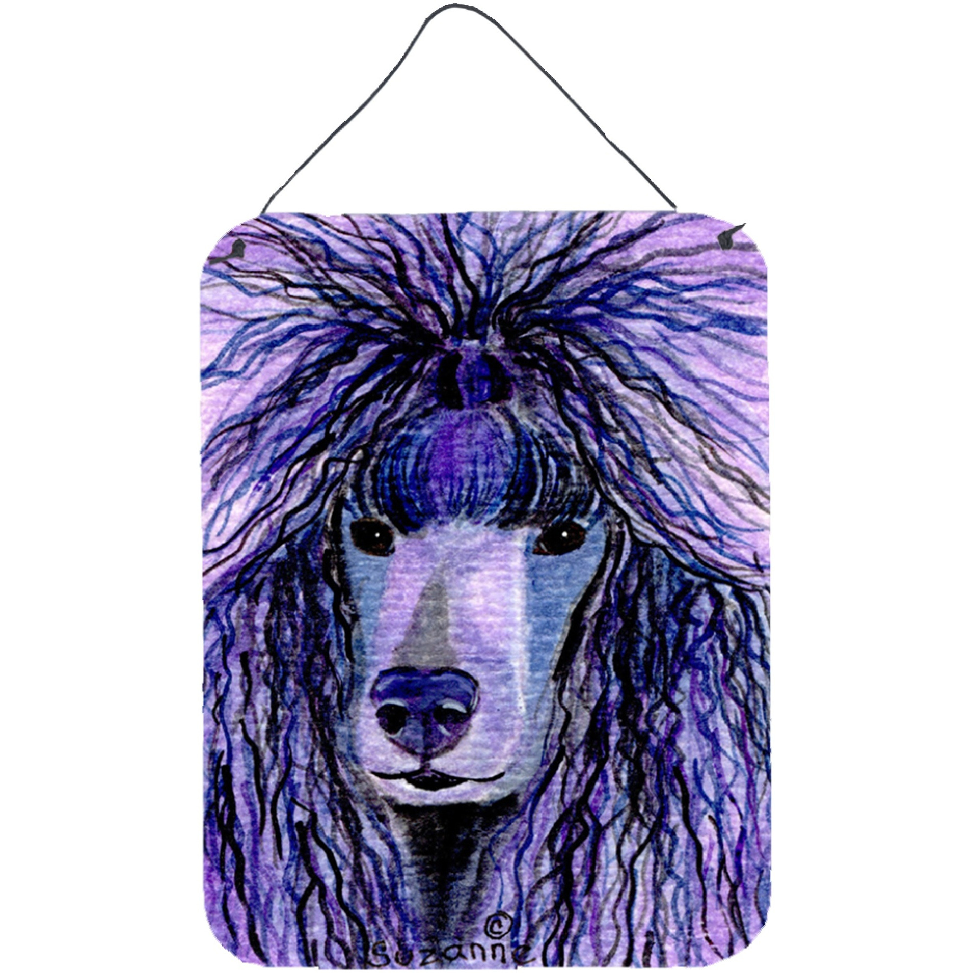 &quotCaroline's Treasures SS8800DS1216 Poodle Aluminium Metal Wall or Door Hanging Prints, 16"" x 12"", Multicolor"