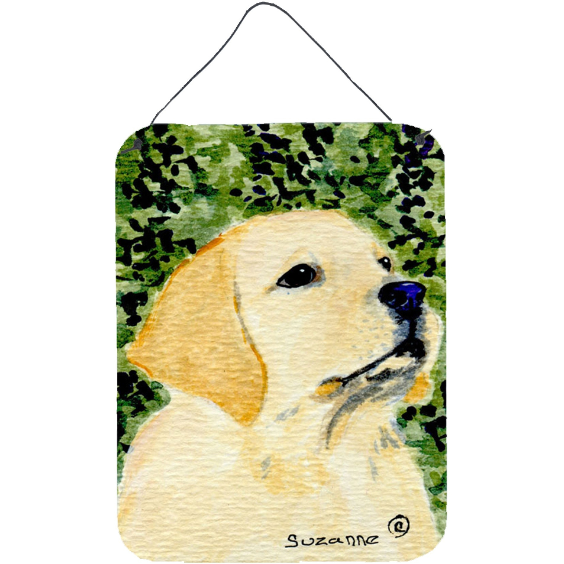 &quotCaroline's Treasures SS8803DS1216 Labrador Aluminium Metal Wall or Door Hanging Prints, 16"" x 12"", Multicolor"