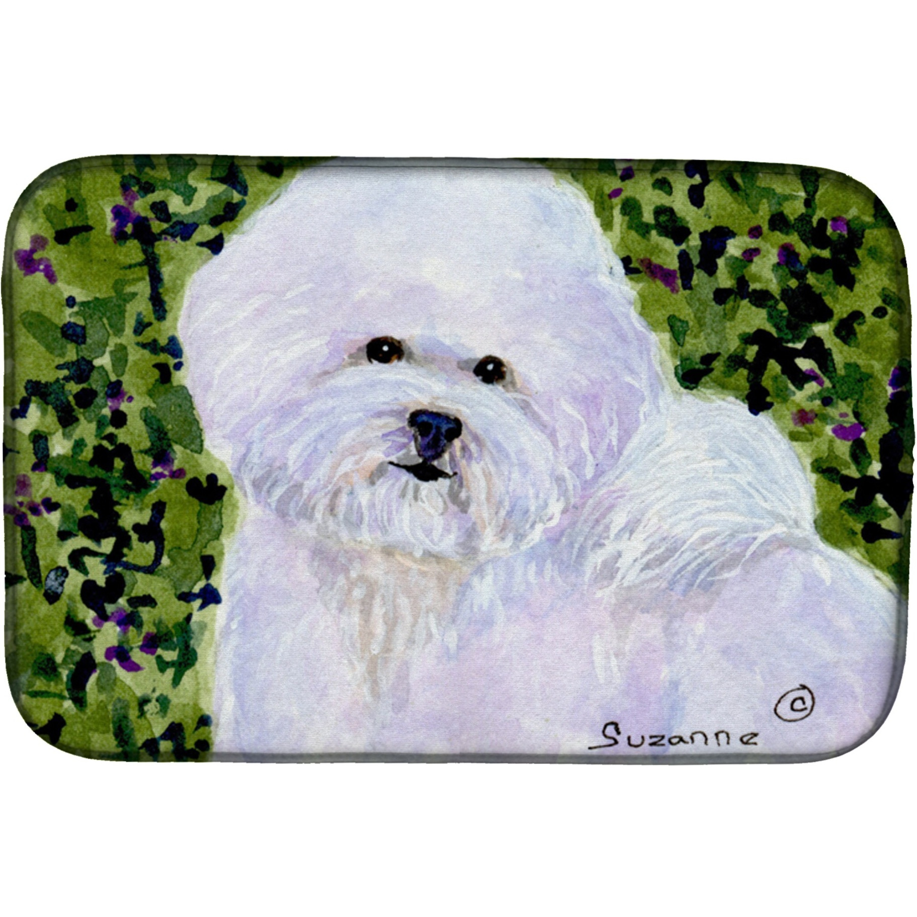 &quotCaroline's Treasures Bichon Frise Dish Drying Mat, 14"" x 21"", Multicolor"