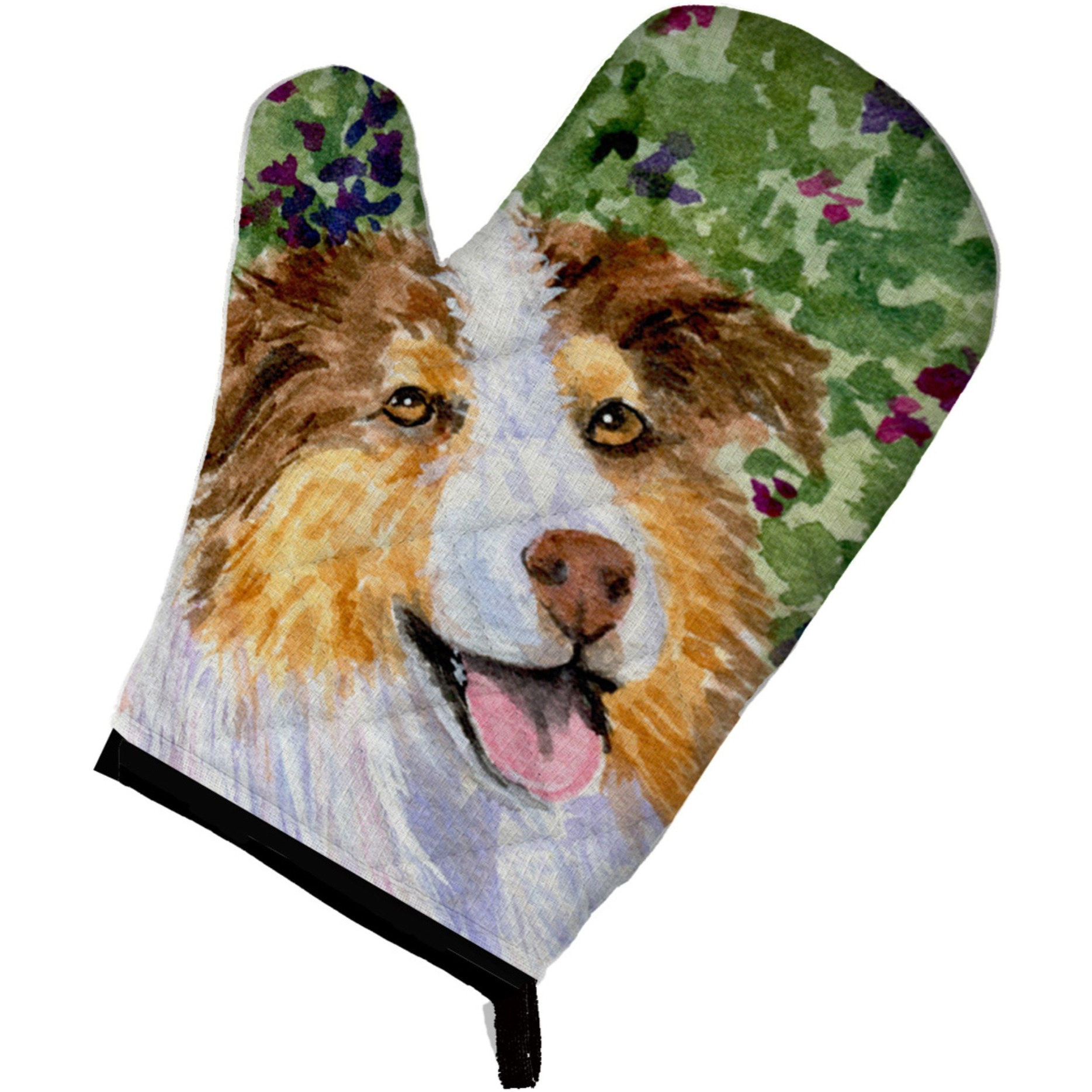 &quotCaroline's Treasures SS8819OVMT Australian Shepherd Oven Mitt, 12"" by 8.5"", Multicolor"