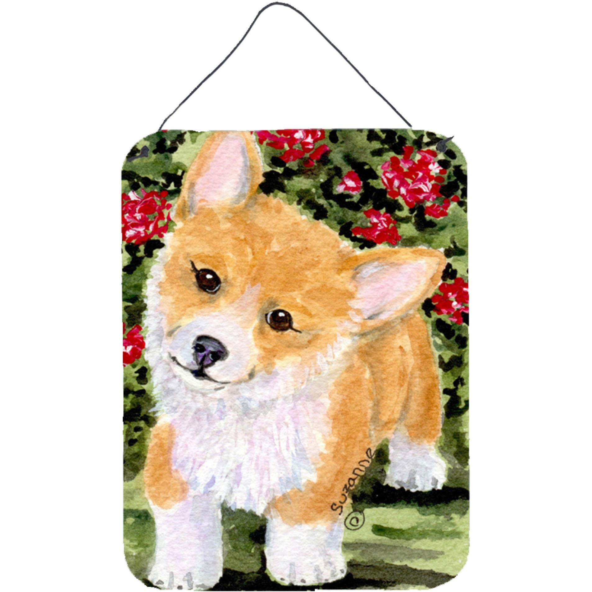 &quotCaroline's Treasures SS8823DS1216 Corgi Aluminium Metal Wall or Door Hanging Prints, 16"" x 12"", Multicolor"
