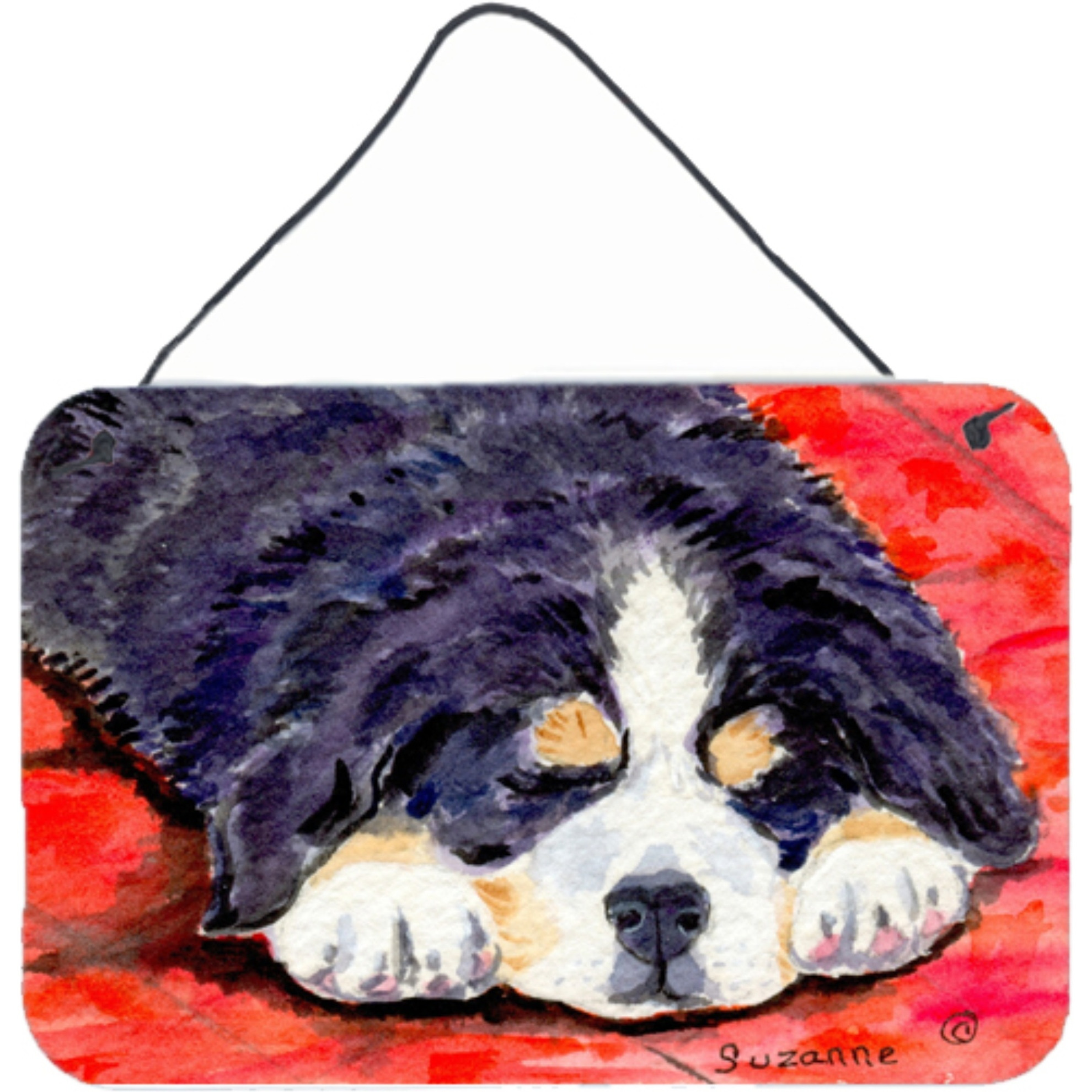 &quotCaroline's Treasures SS8828DS812 Bernese Mountain Dog Indoor Aluminum Metal Wall or Door Hanging Prints, 8 x 12"", Multicolor"